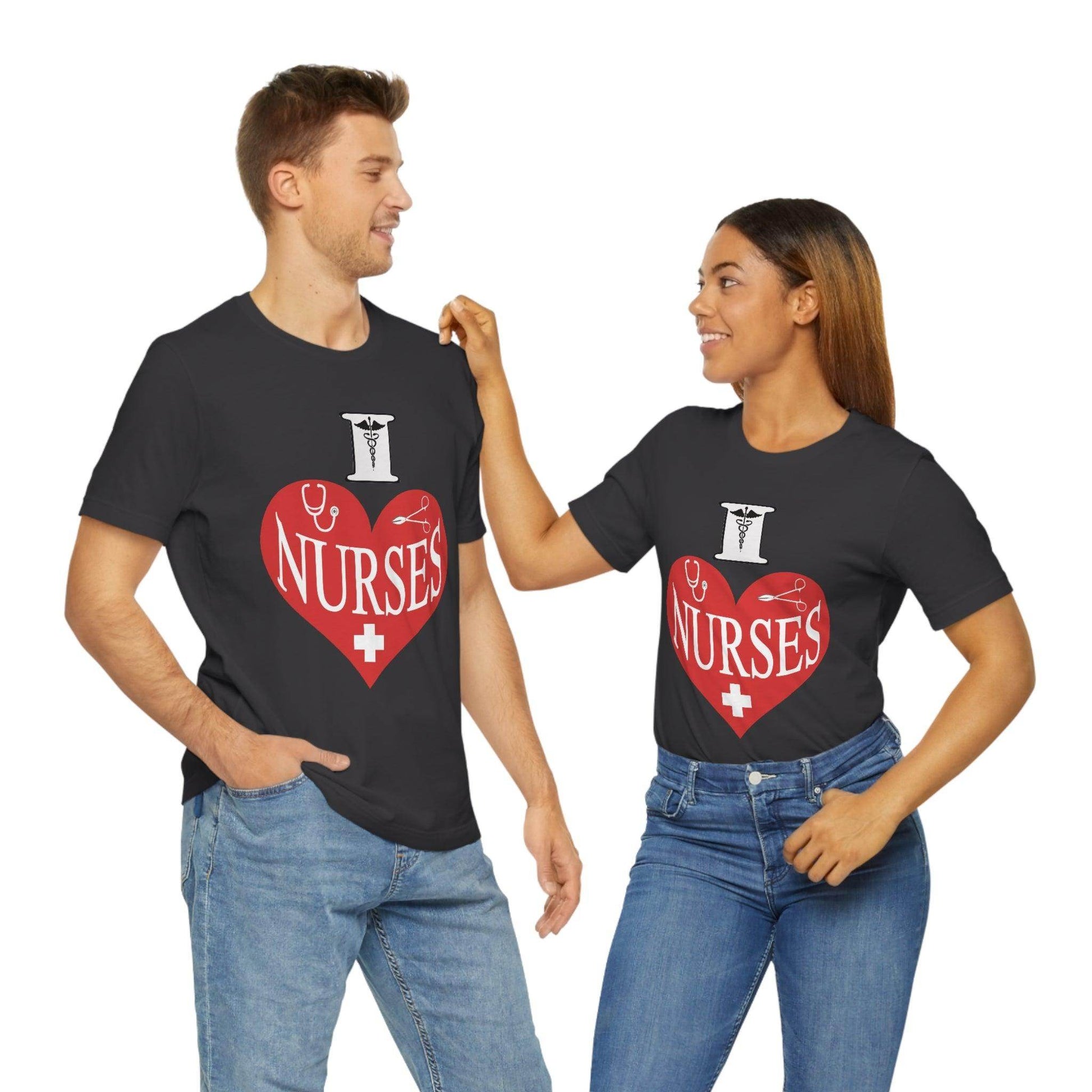 I love Nurses Tee - Giftsmojo