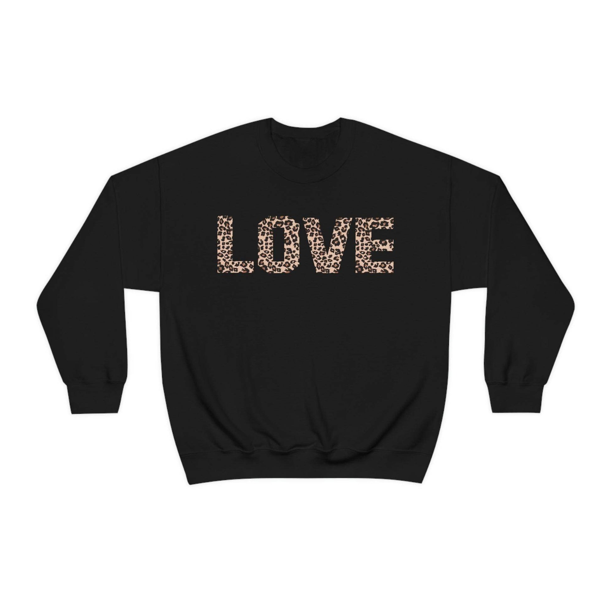 Leopard print love Sweatshirt - Giftsmojo