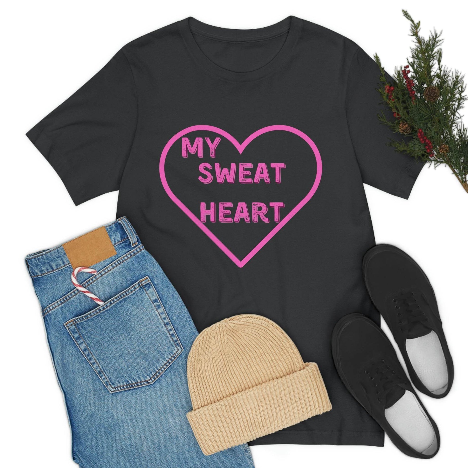 My Sweat Heart - Love shirt - Gift for wife - Gift for Husband - Gift for Girlfriend and Boyfriend - Anniversary gift - Giftsmojo