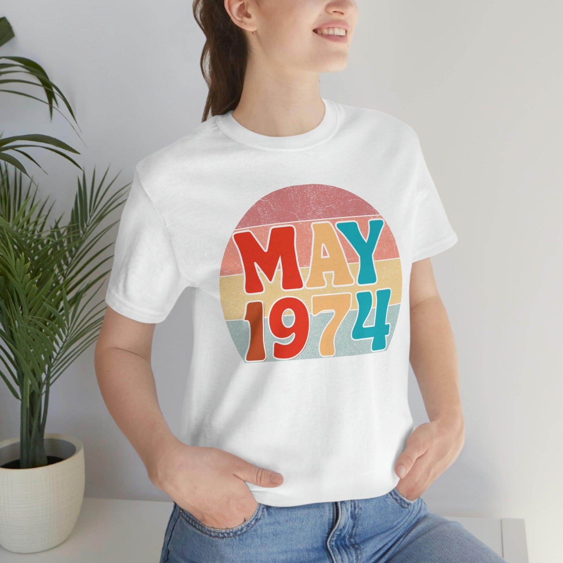 49th Birthday Shirt, 1974 Shirt, 49th Birthday Tee, Vintage 1974 Shirt, 49th Birthday Gifts, 1974 Birthday Shirt, 49th Birthday Gift - Giftsmojo