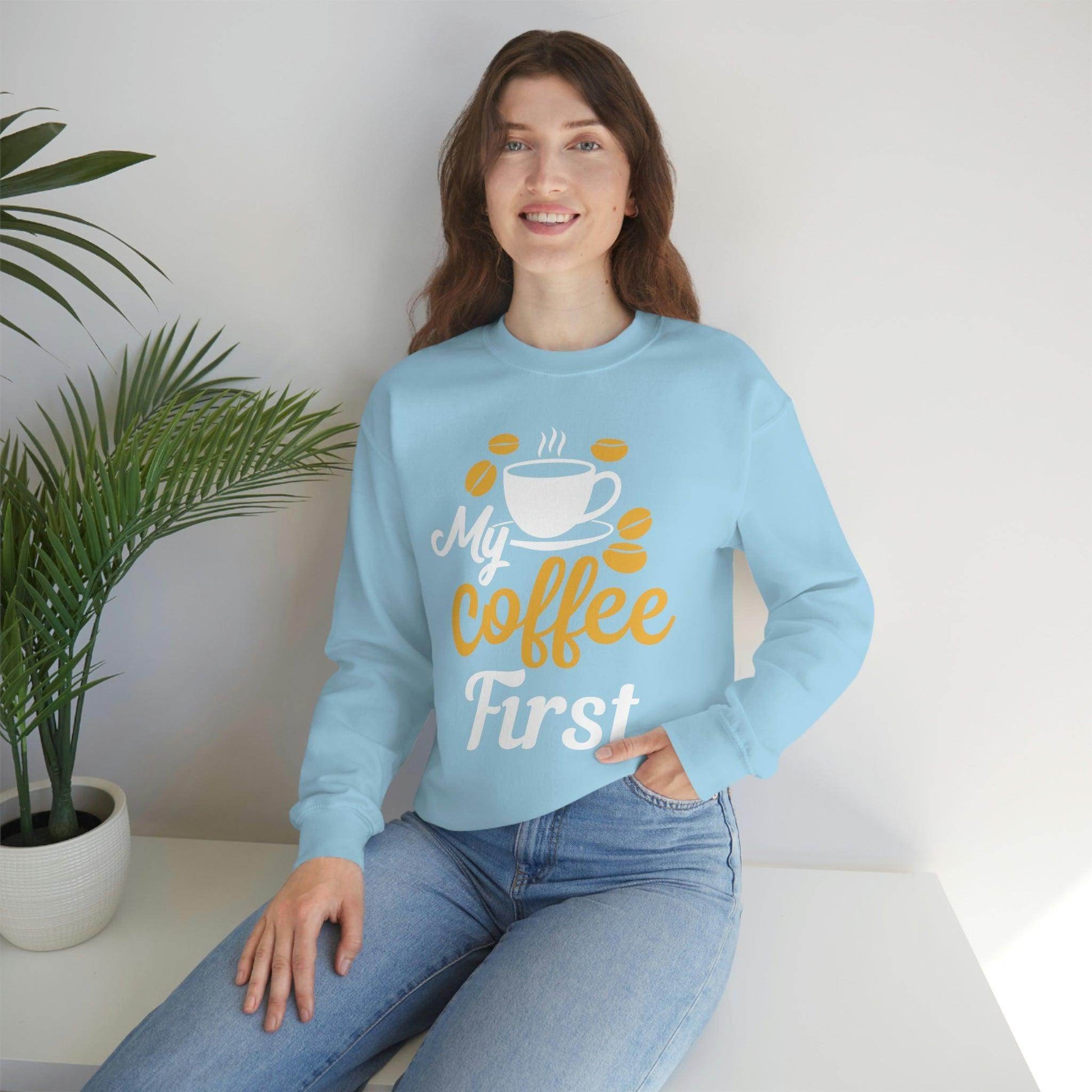 My Coffee First Sweatshirt - Giftsmojo
