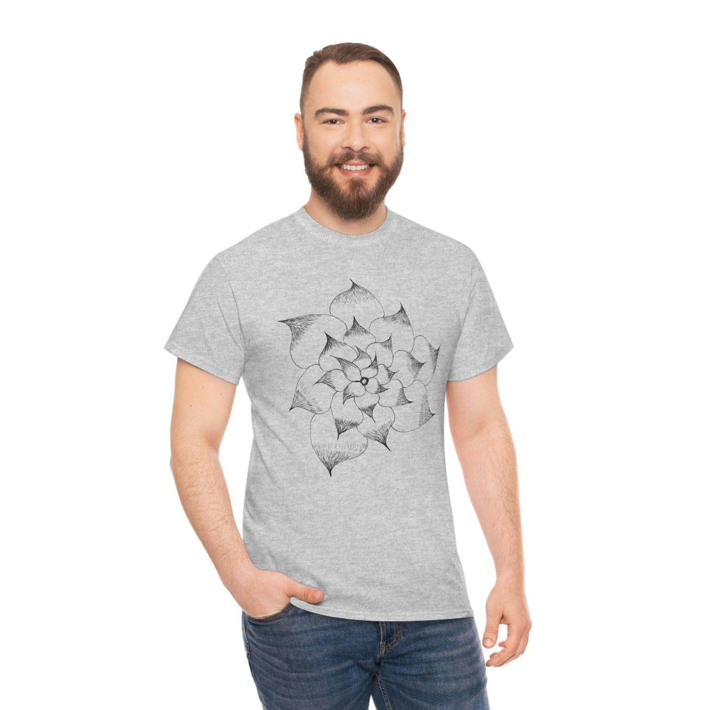 Flower Tee, custom designed tee, flower t-shirt, floral graphic tee - Giftsmojo