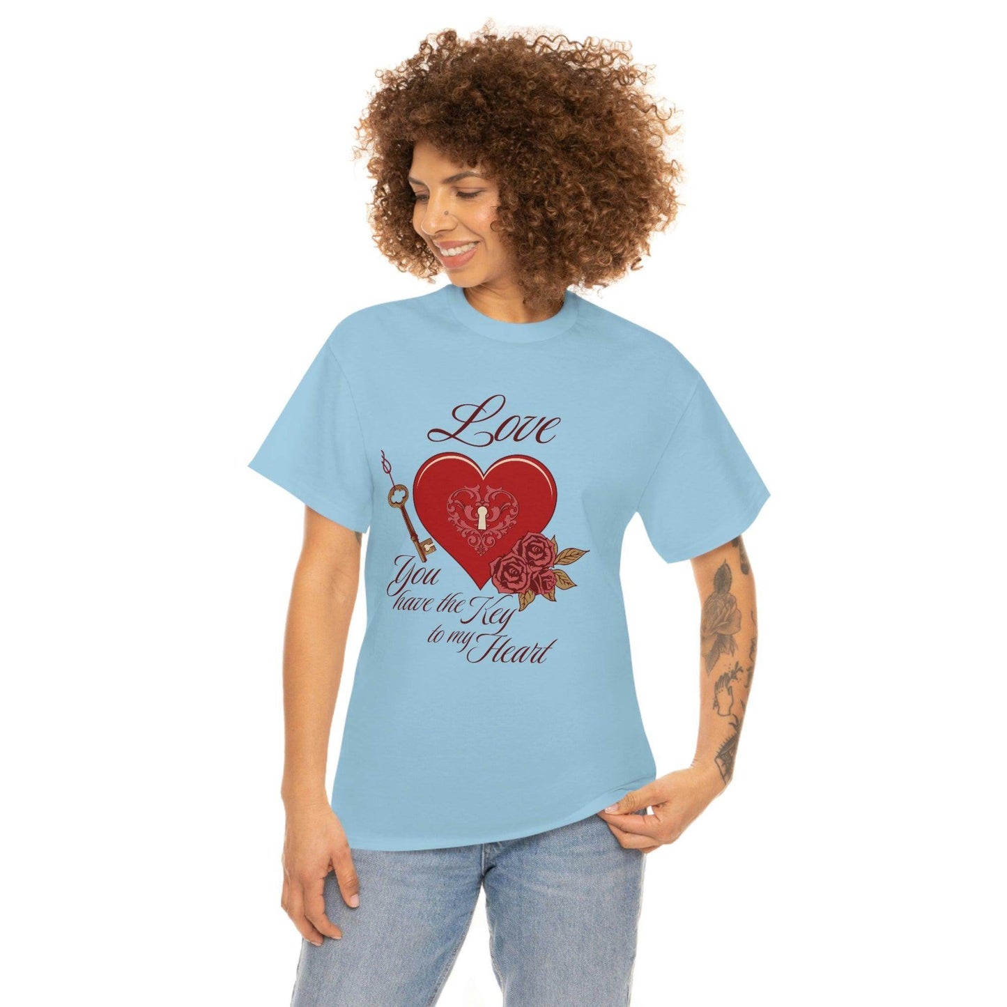 Love you have the keys to my heart Tee - Giftsmojo