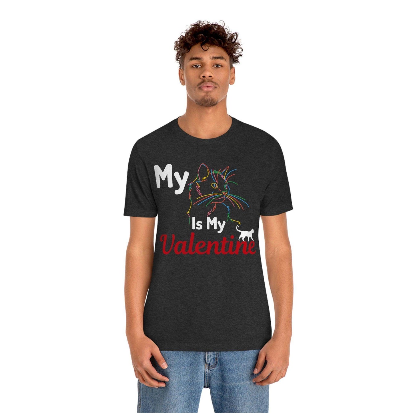 My Cat is My Valentine, Cute Pet lover Valentine shirt - Cute Cat lover shirt - Cat Mom shirt - Giftsmojo
