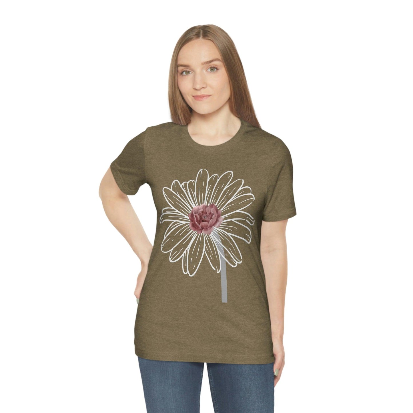 Flower Tshirt, Vintage Flower Shirt, Vintage Botanical Shirt, Vintage T-shirt, Graphic Tshirt, Botanical Print, Wildflower shirt, floral Tee - Giftsmojo