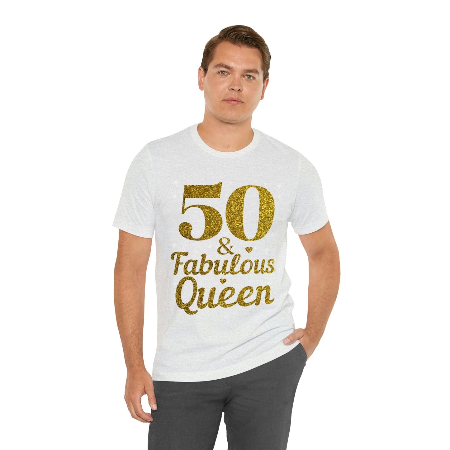 Funny 50th birthday shirt, 50th birthday Tshirt, 50 and fabulous Queen, birthday queen shirt, Gift for 50th birthday, Vintage shirt, birthday gift, birthday girl shirt, mom’s birthday gift, mom gift, wife gift, - Giftsmojo