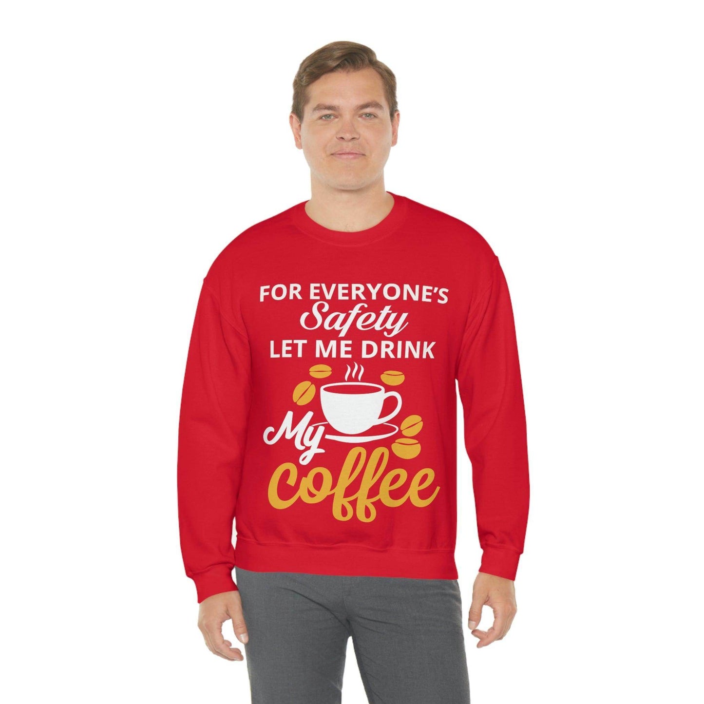 Coffee tee Unisex Heavy Blend™ Crewneck Sweatshirt - Giftsmojo