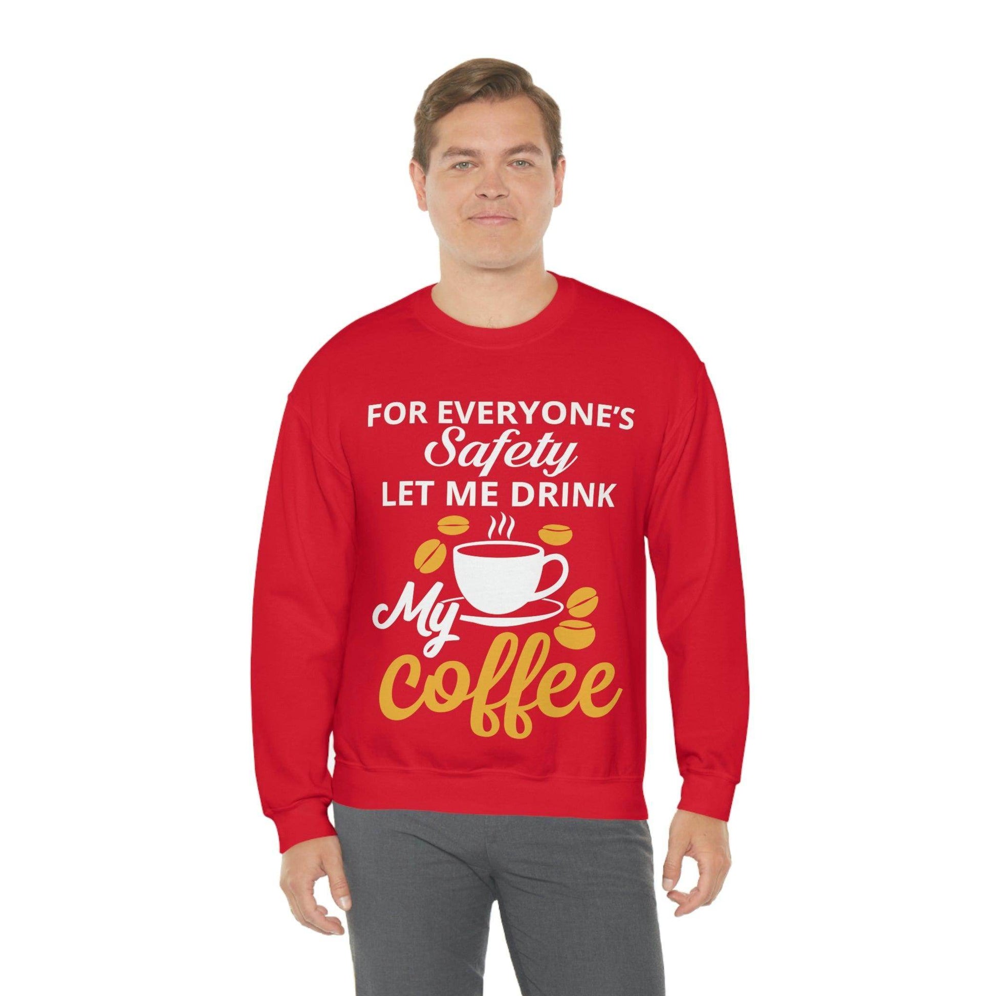 Coffee tee Unisex Heavy Blend™ Crewneck Sweatshirt - Giftsmojo