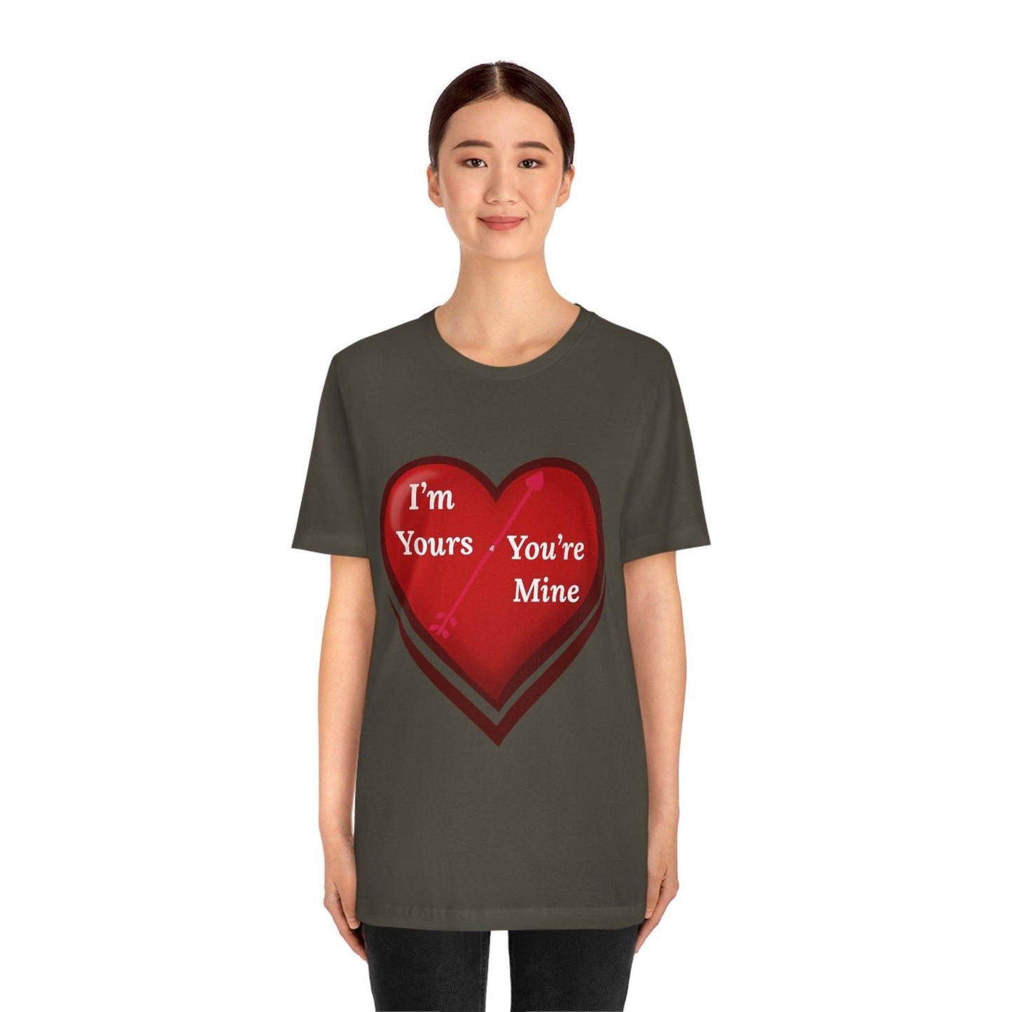 I'm Yours and You're Mine Heart Tee - Giftsmojo