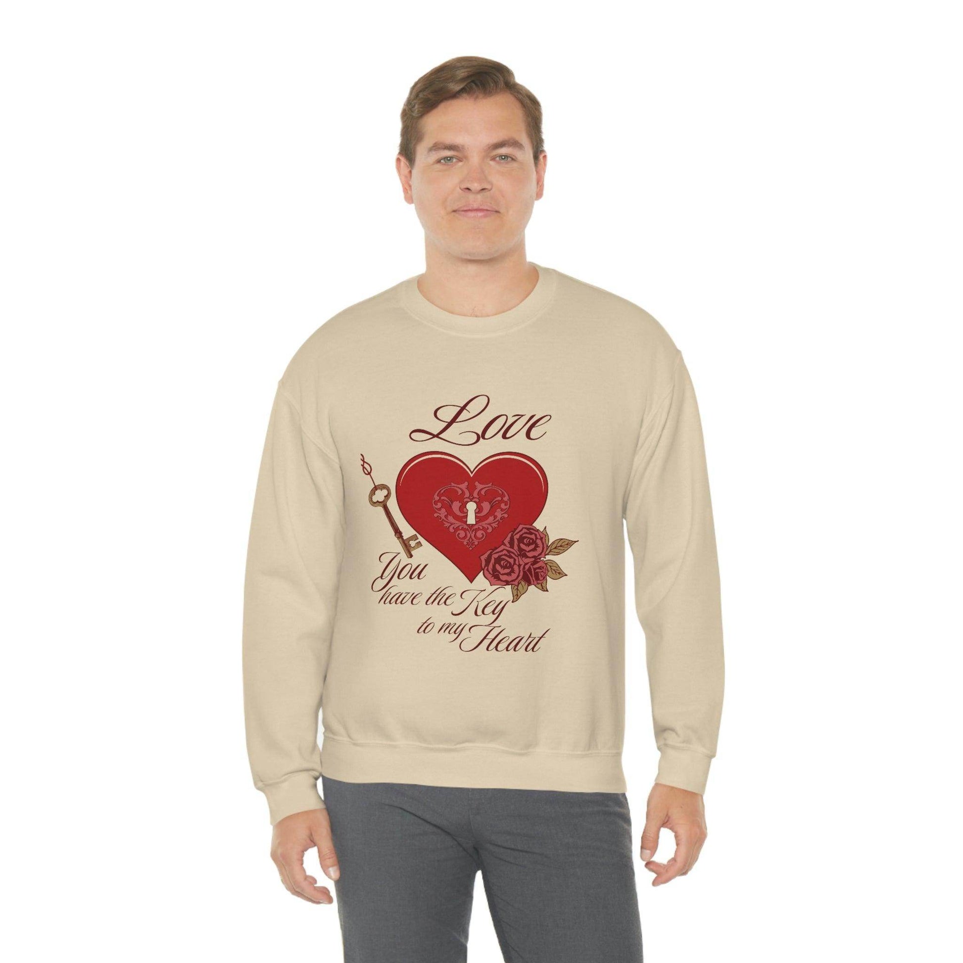 Love you have the key to my heart Sweatshirt - Giftsmojo