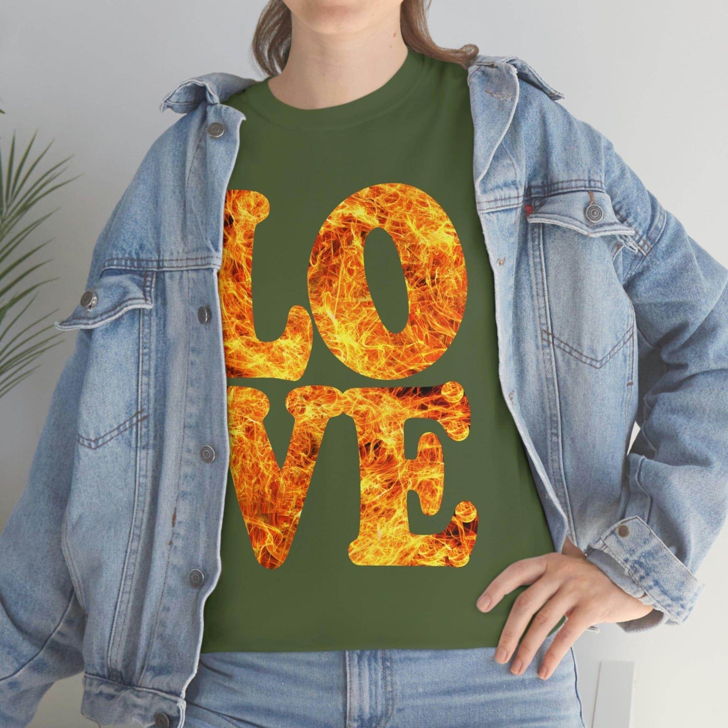 love fire big Tee - Giftsmojo