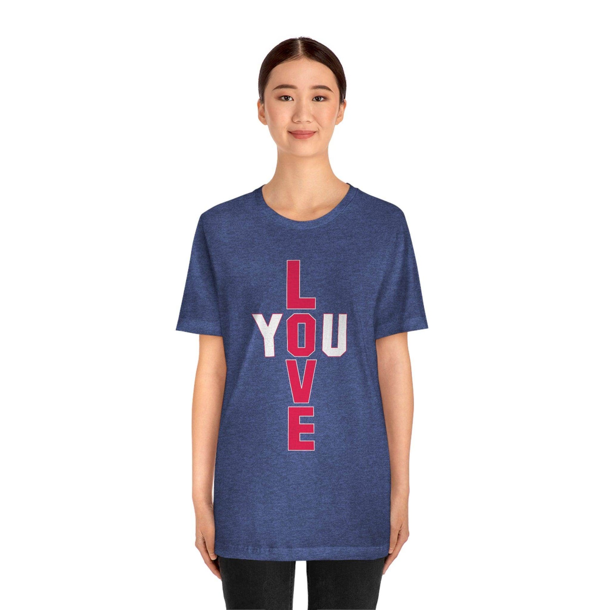 T-shape Love you Tee - Giftsmojo