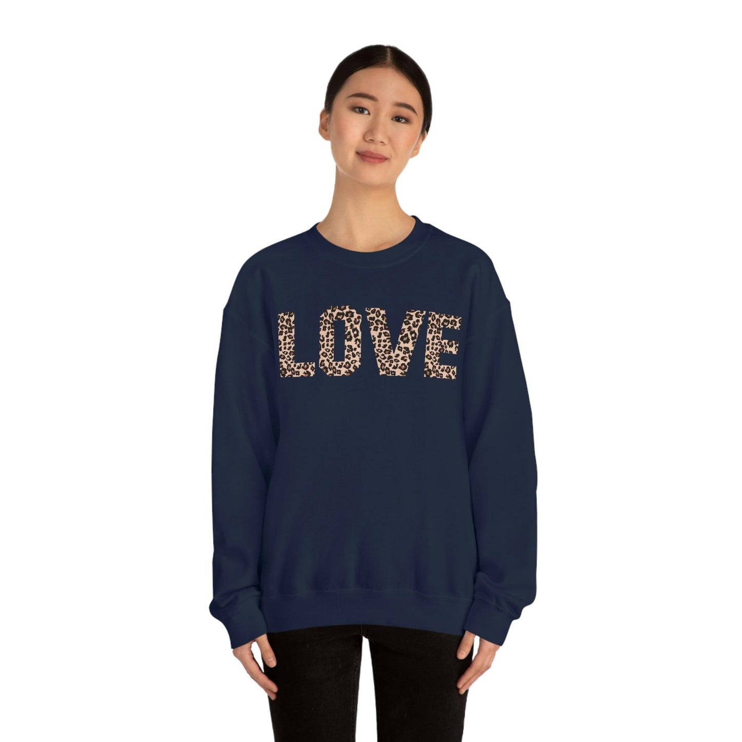 Leopard print love Sweatshirt