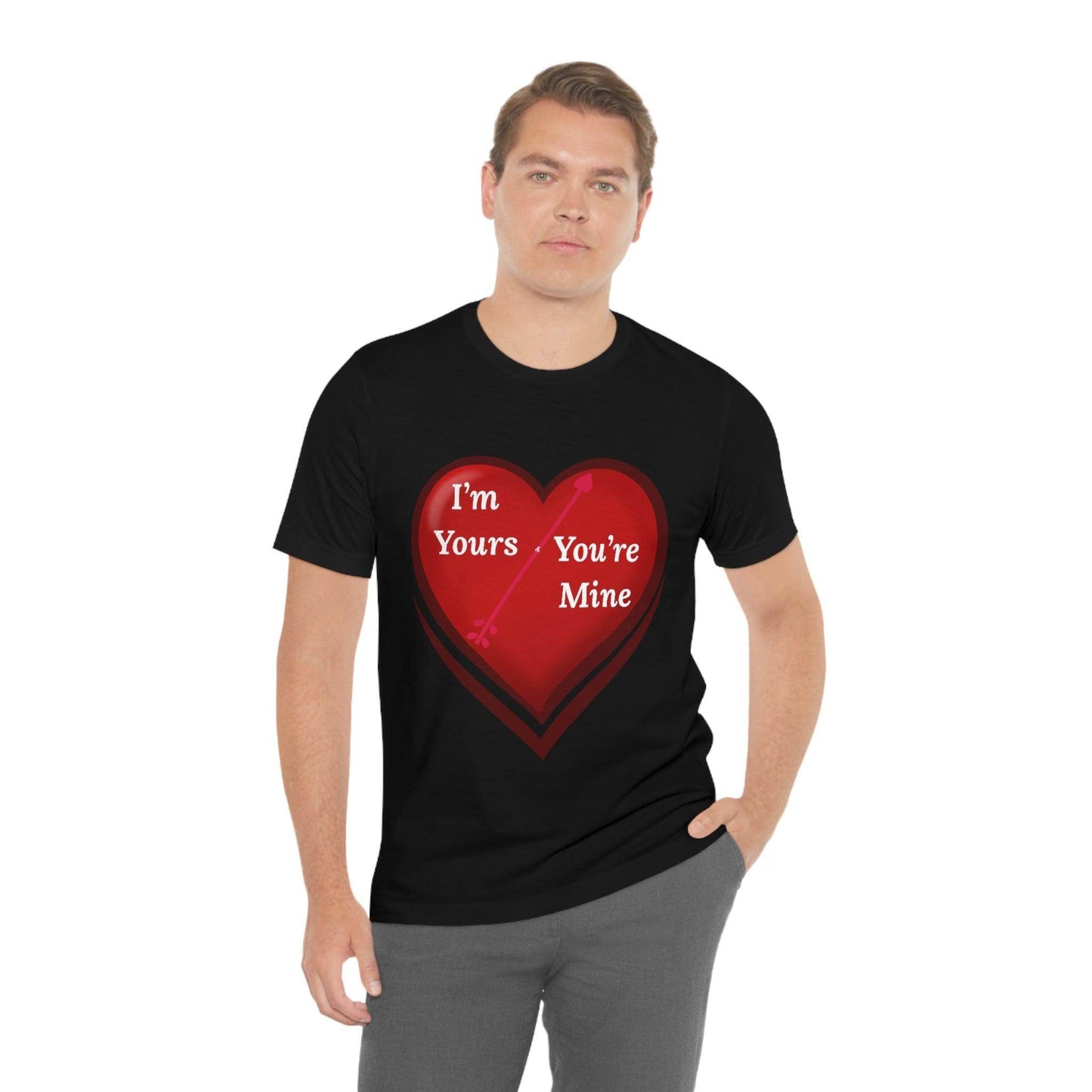 I'm Yours and You're Mine Heart Tee - Giftsmojo