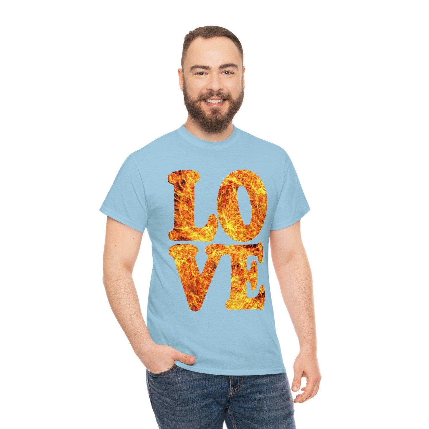 love fire big Tee - Giftsmojo