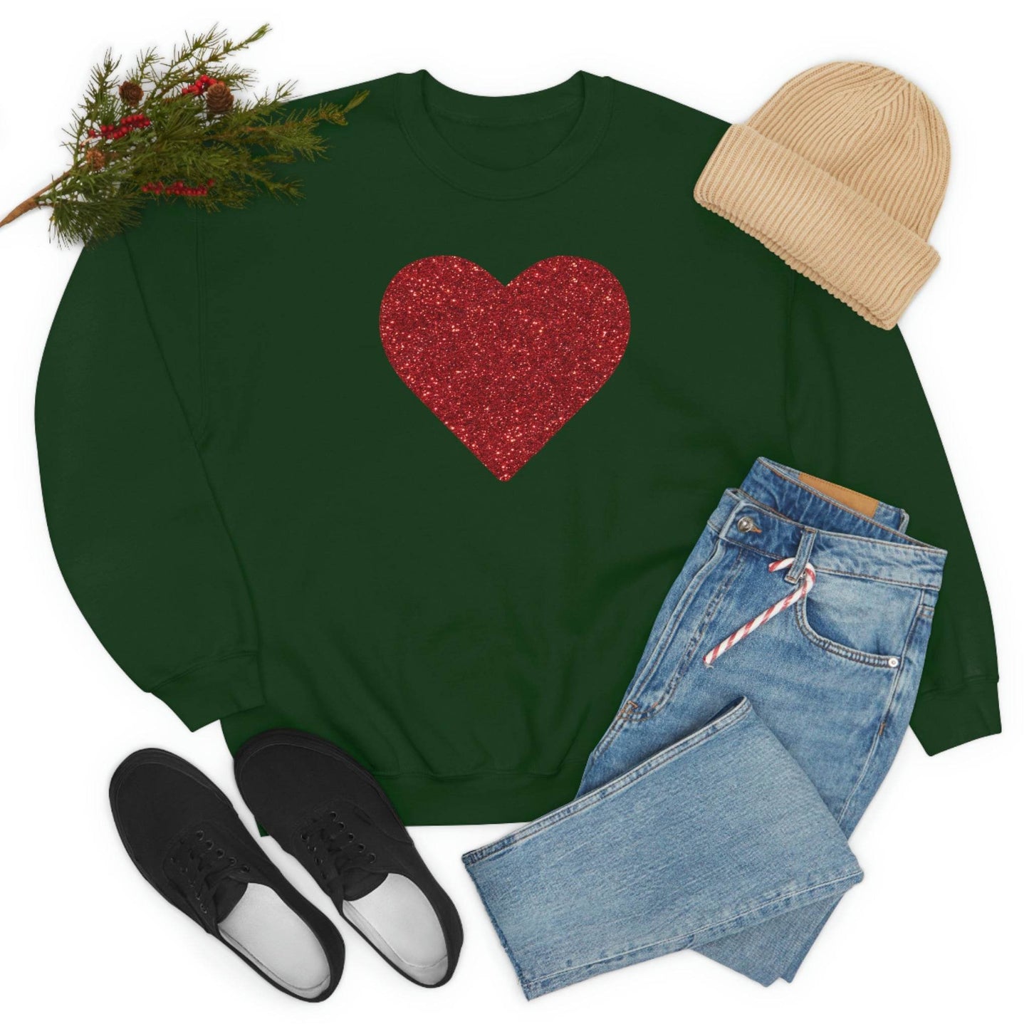 Heart Sweatshirt Love sweatshirt Love Shirt Cute Love Shirt with Heart Valentine sweatshirt - Matching Love shirt Girlfriend gift Boyfriend - Giftsmojo