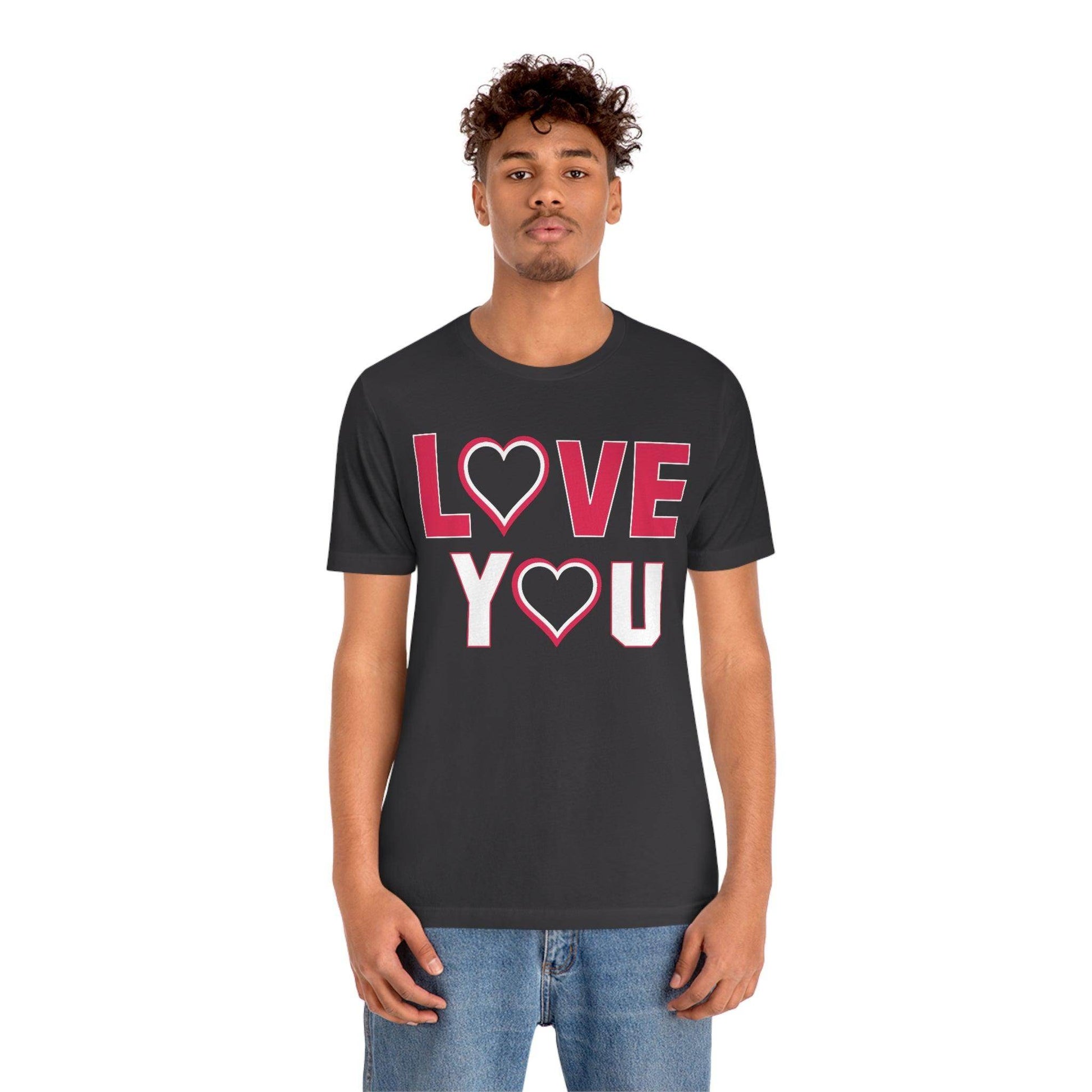 love you heart Tee - Giftsmojo