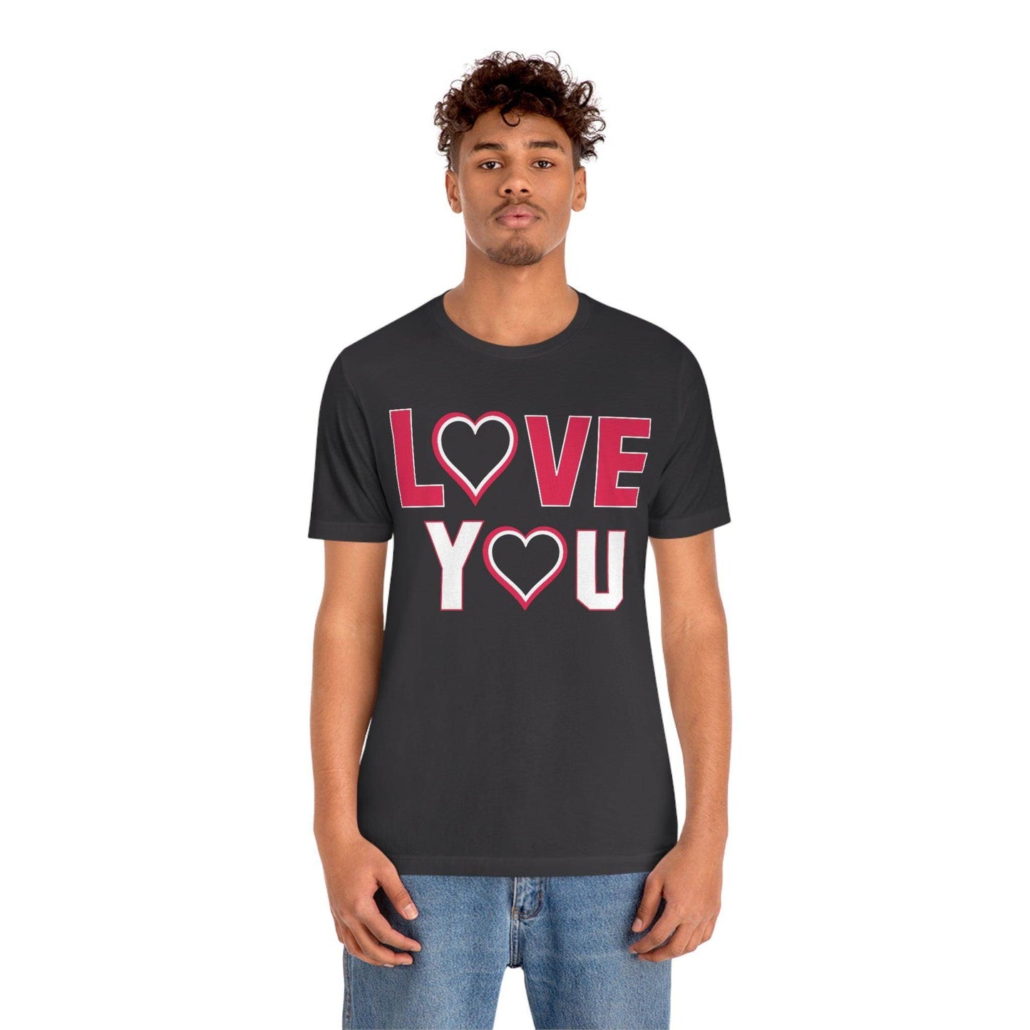 love you heart Tee - Giftsmojo