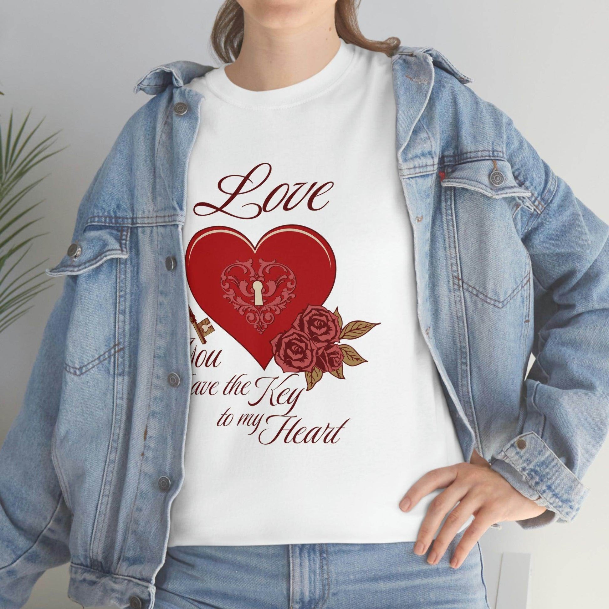 Love you have the keys to my heart Tee - Giftsmojo