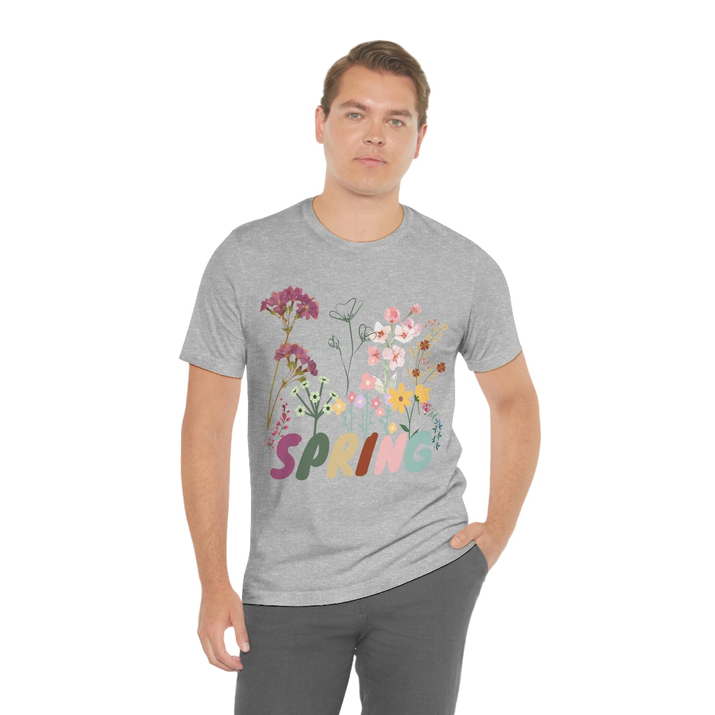Spring Shirt, Flower T shirt, Vintage Botanical Shirt, Vintage T-shirt, Graphic Tshirt, Botanical Print, Vintage Flower Shirt, Wildflower,