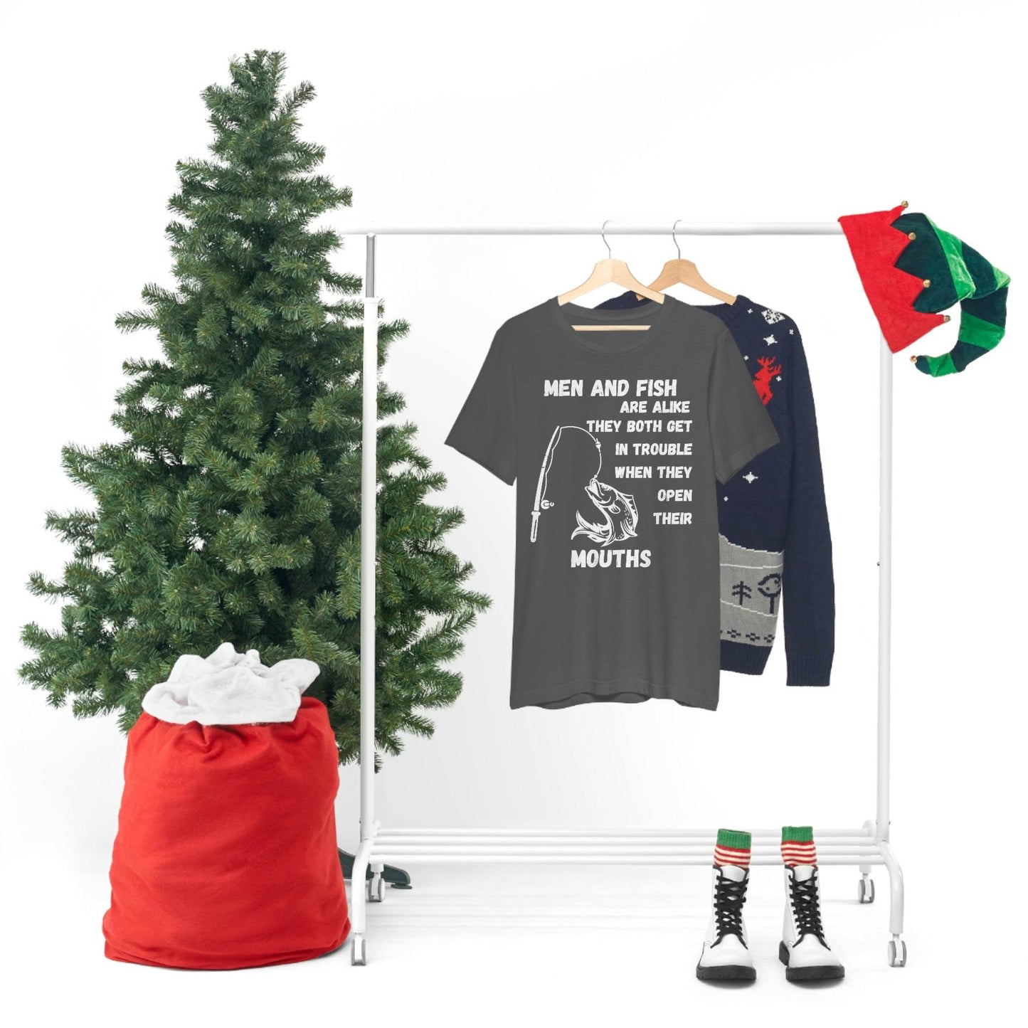 Men and Fish are Alike - Funny fishing shirt - Giftsmojo