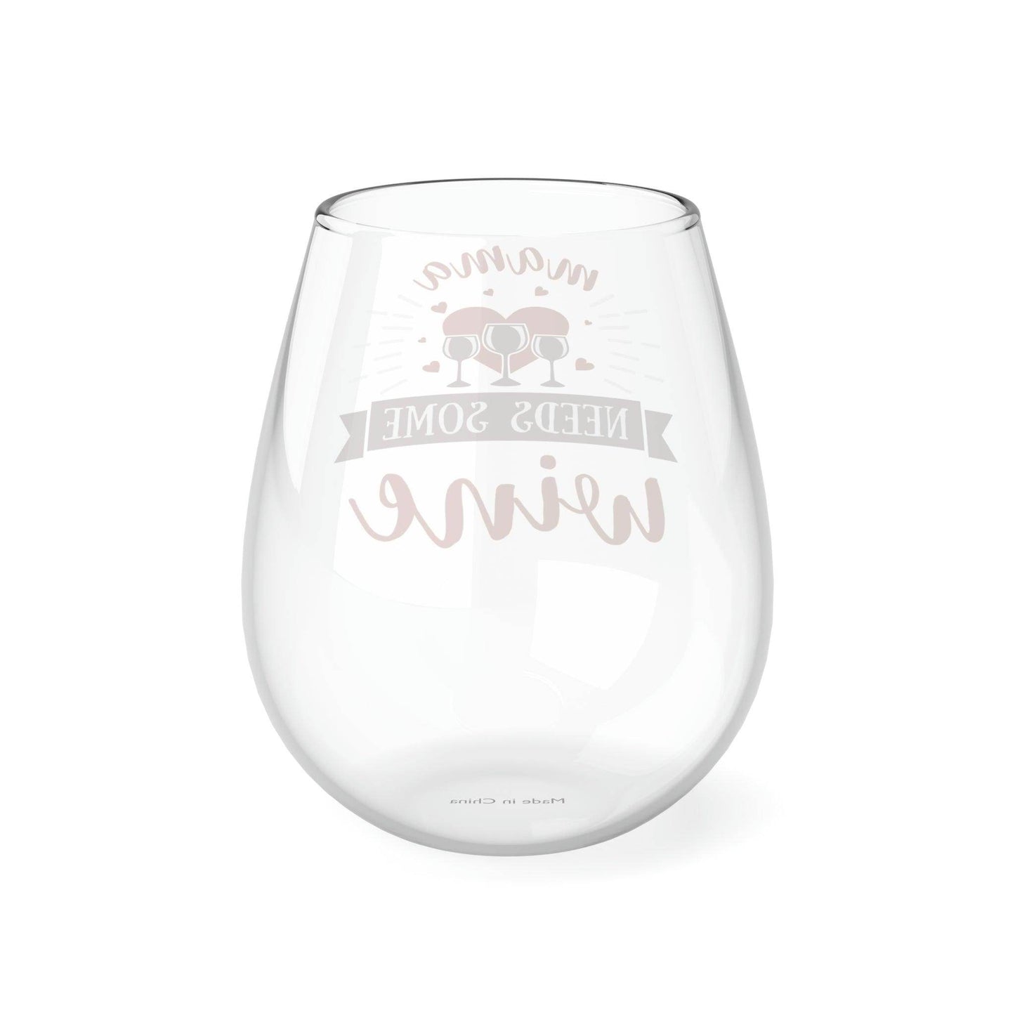 Gift for Mom Mom wine glass Mama Needs Some Wine Glass - Mother's Day Wine glass - Giftsmojo