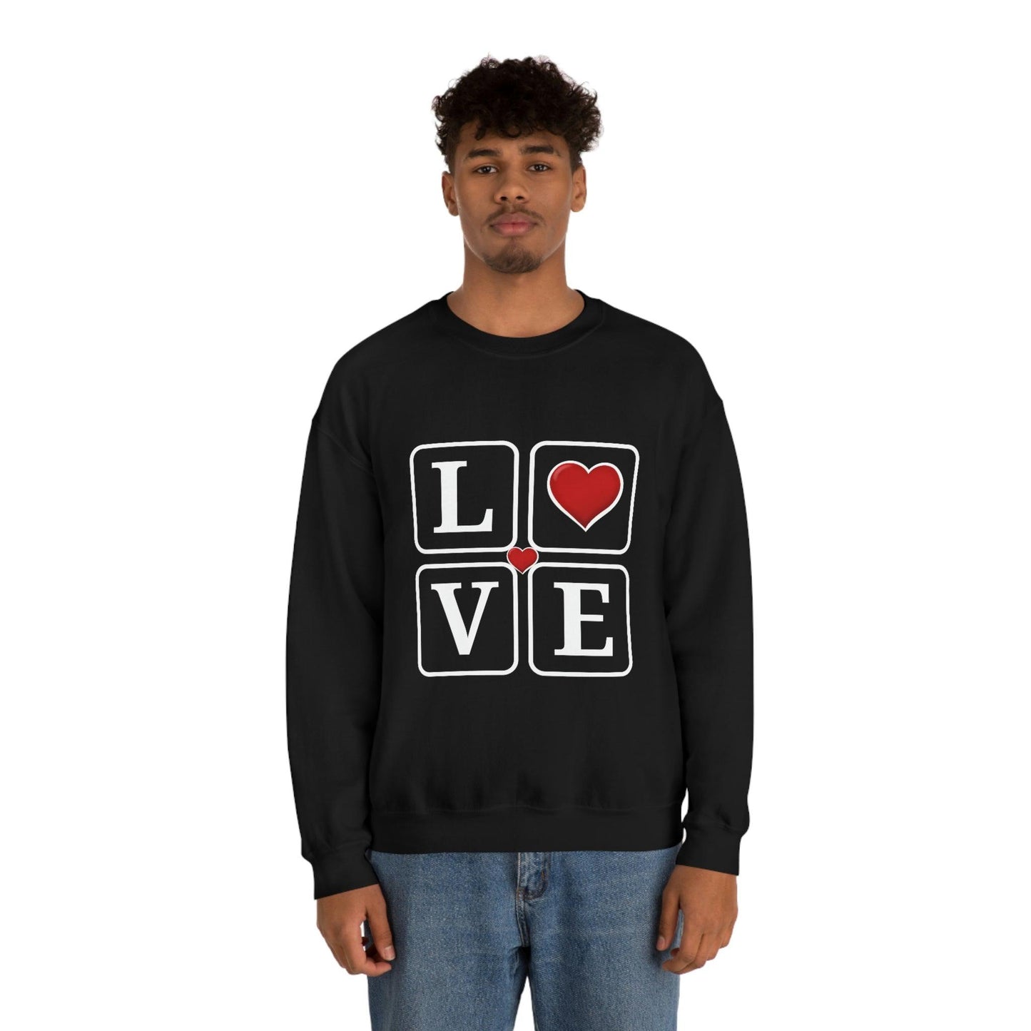 Love square Hearts Sweatshirt