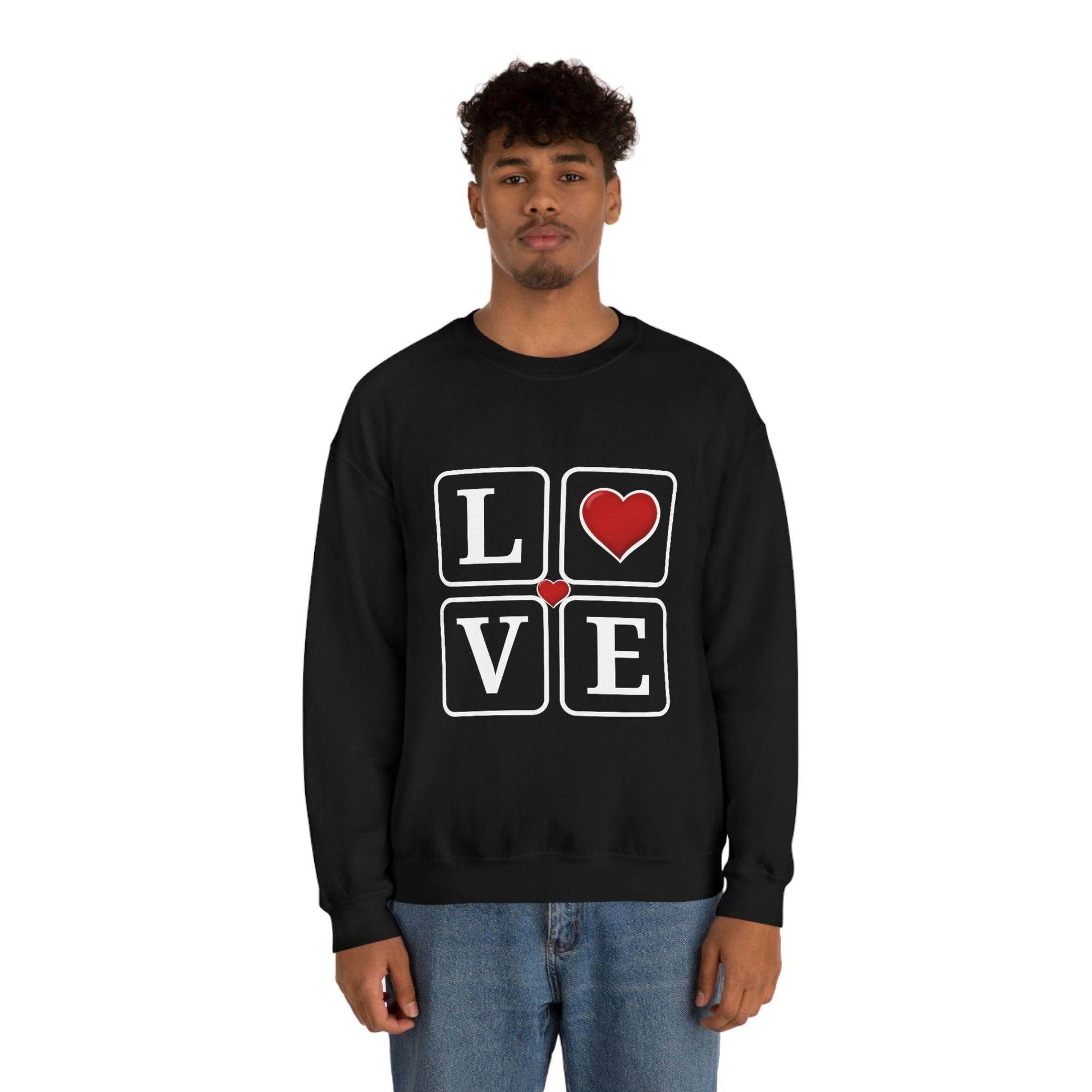 Love square Hearts Sweatshirt - Giftsmojo