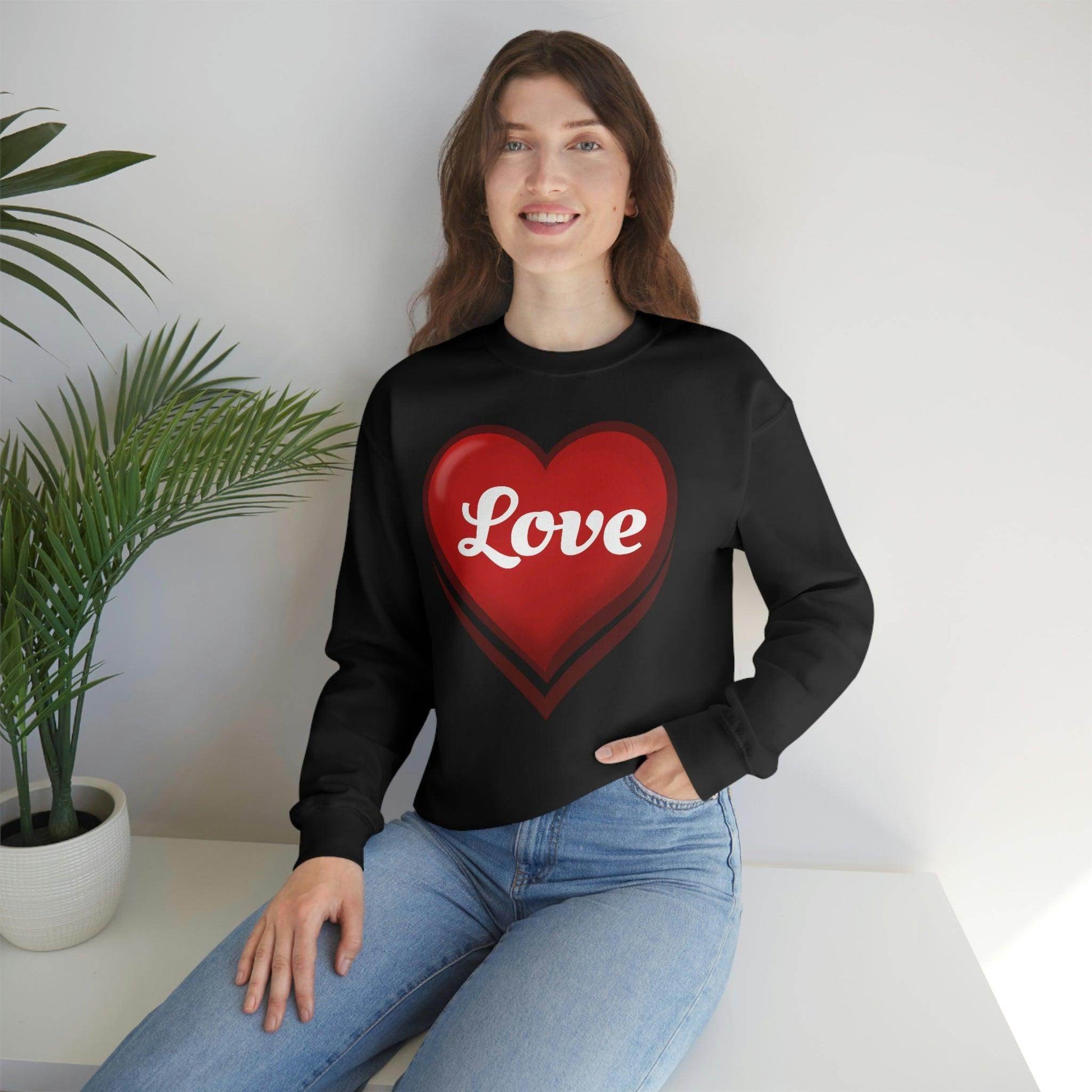 Love Sweatshirt, Valentine's Gift, - Giftsmojo