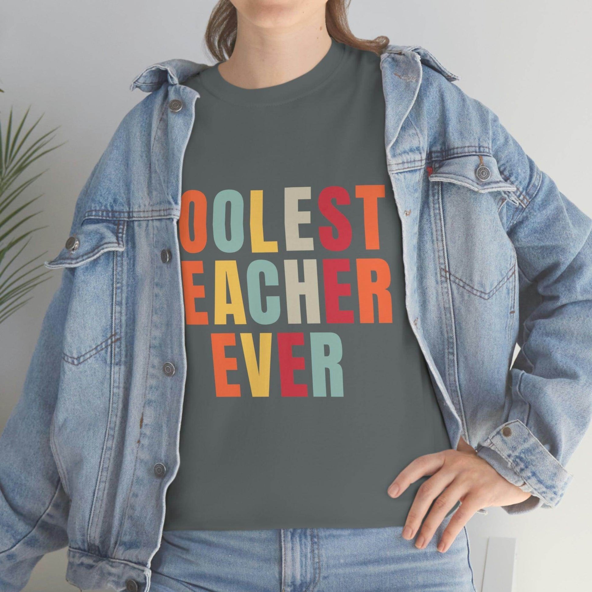 Coolest Teacher Ever Shirt - Giftsmojo