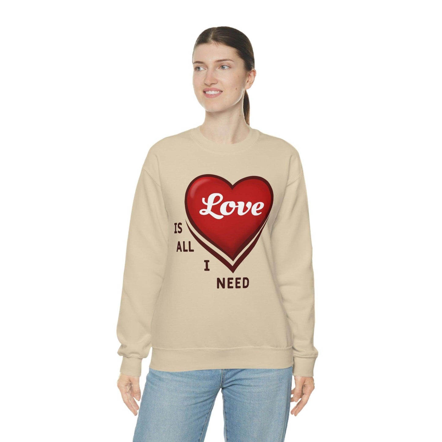 love is all I Need Sweatshirt - Giftsmojo