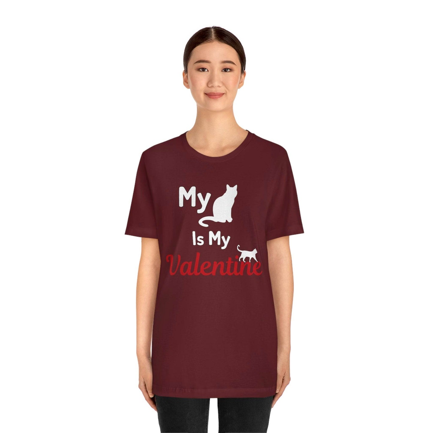 My Cat is My Valentine, Pet lover Valentine shirt - Cute cat lover shirt - gift for cat lovers - Giftsmojo