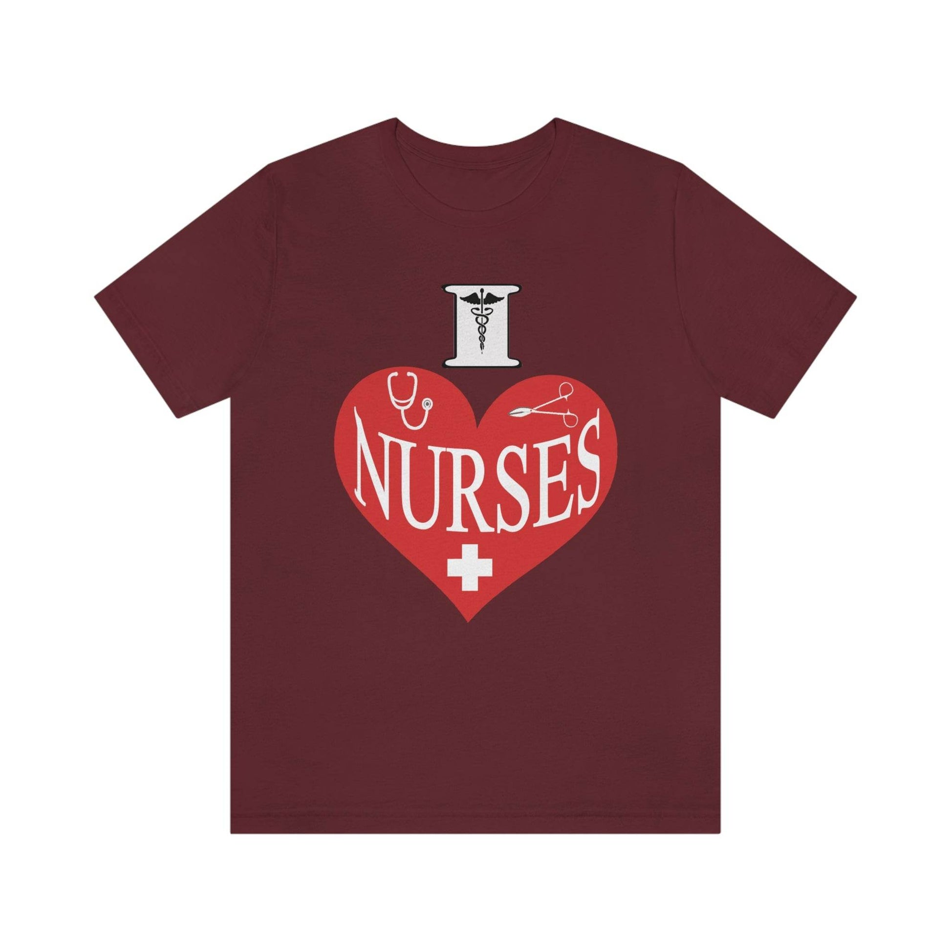 I love Nurses Tee - Giftsmojo