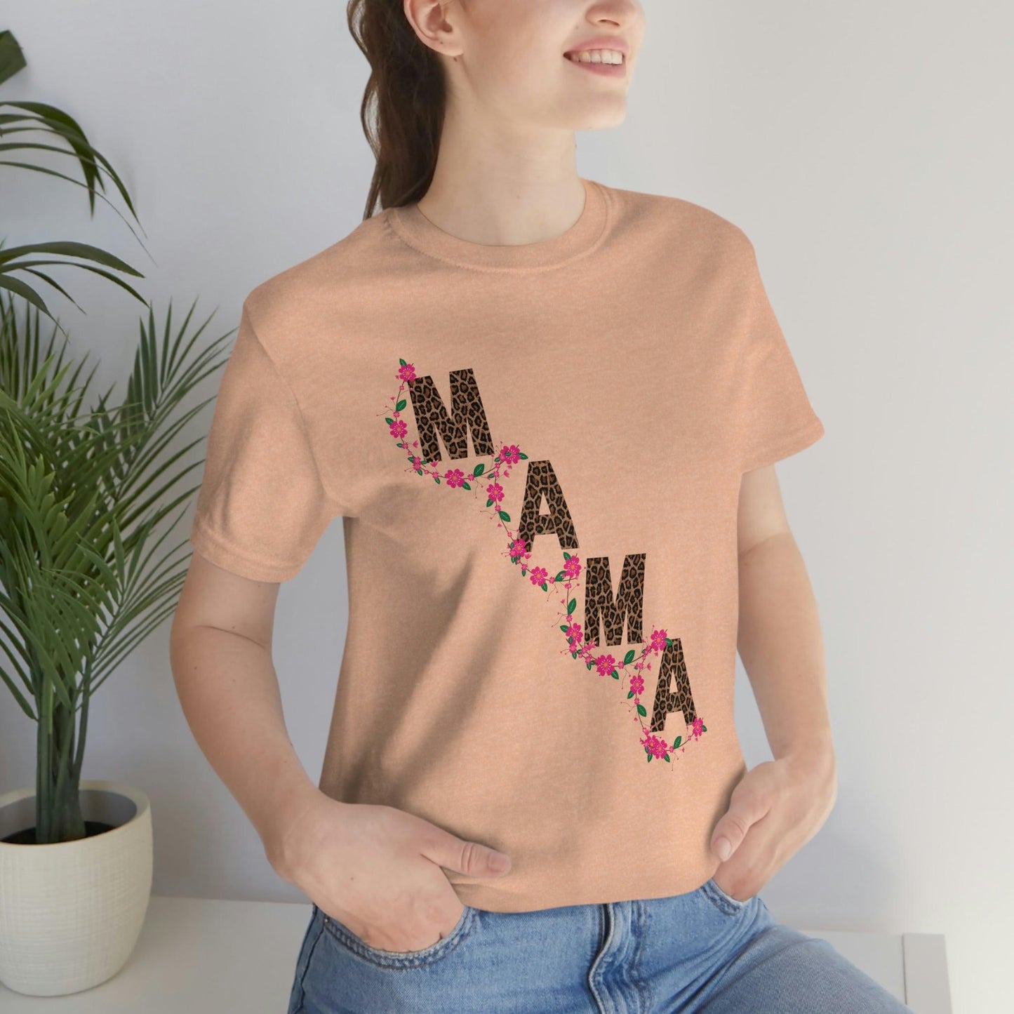 Leopard print Mama shirt - Leopard Mama Shirt mothers day shirt new mom shirt - Giftsmojo