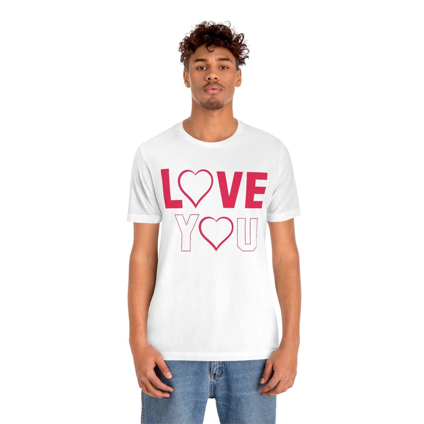 love you heart Tee - Giftsmojo
