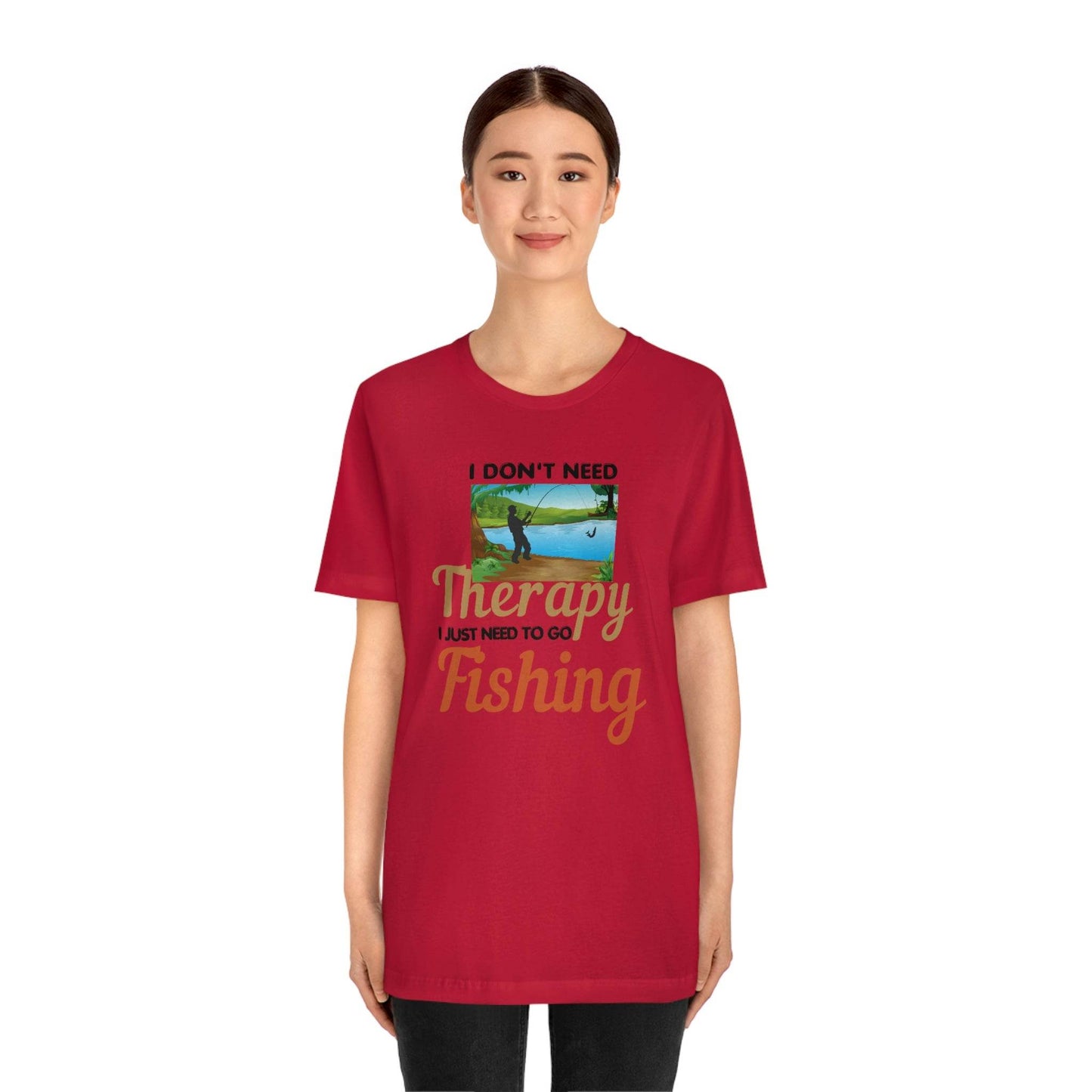 Fishing T-shirt dad shirt dad gift outdoor lover gift - fishing gift nature lover shirt I don't need therapy I just need to go Fishing shirt - Giftsmojo
