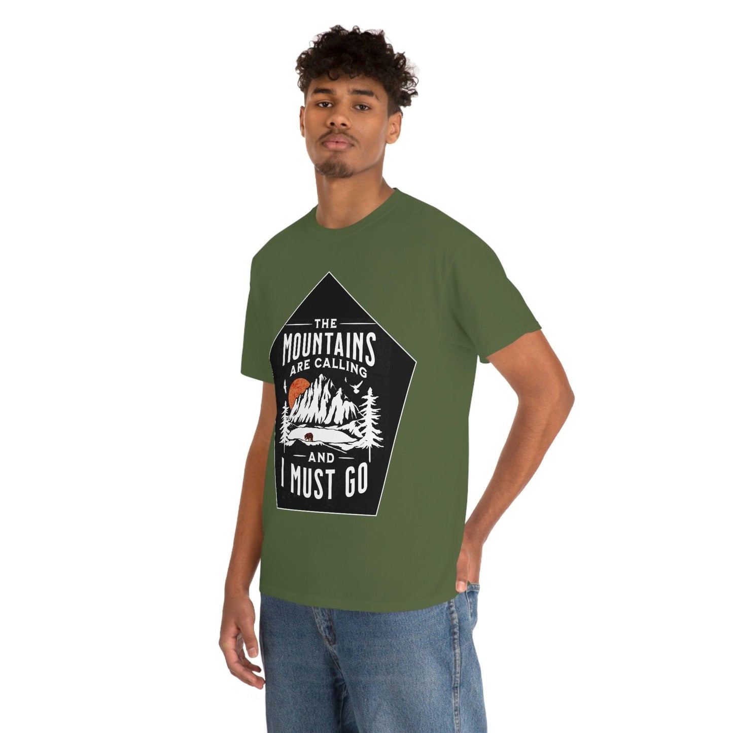 The Mountains are Calling and I Must Go Tee - Giftsmojo