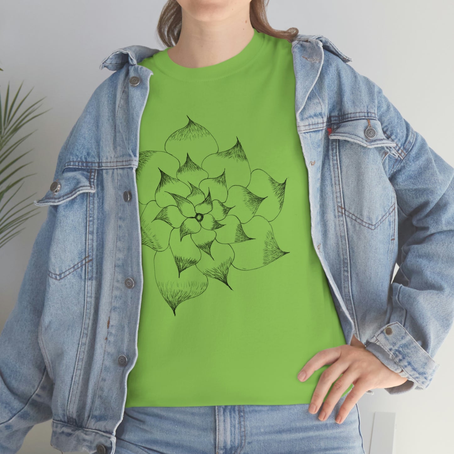 Flower Tee, custom designed tee, flower t-shirt, floral graphic tee