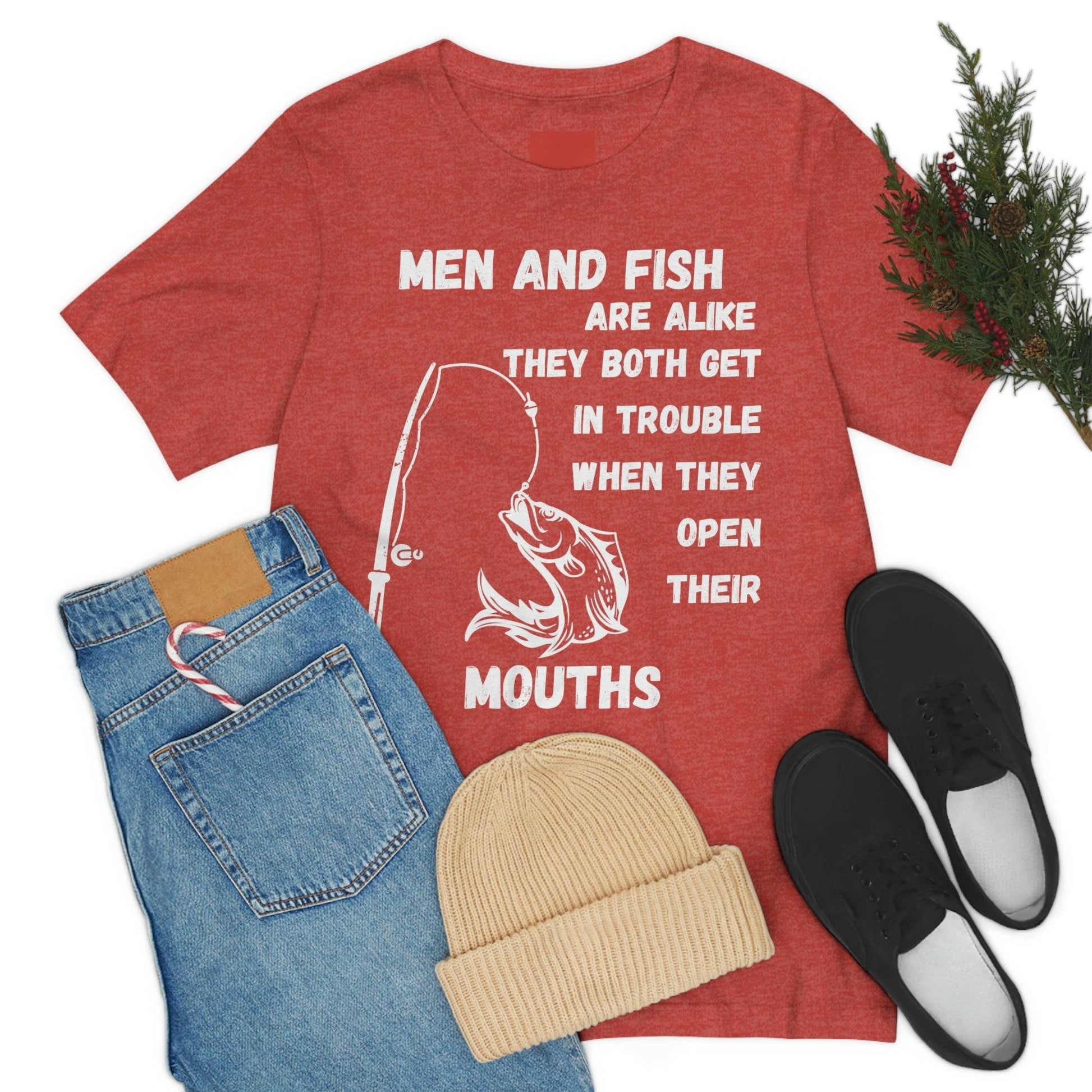 Men and Fish are Alike - Funny fishing shirt - Giftsmojo