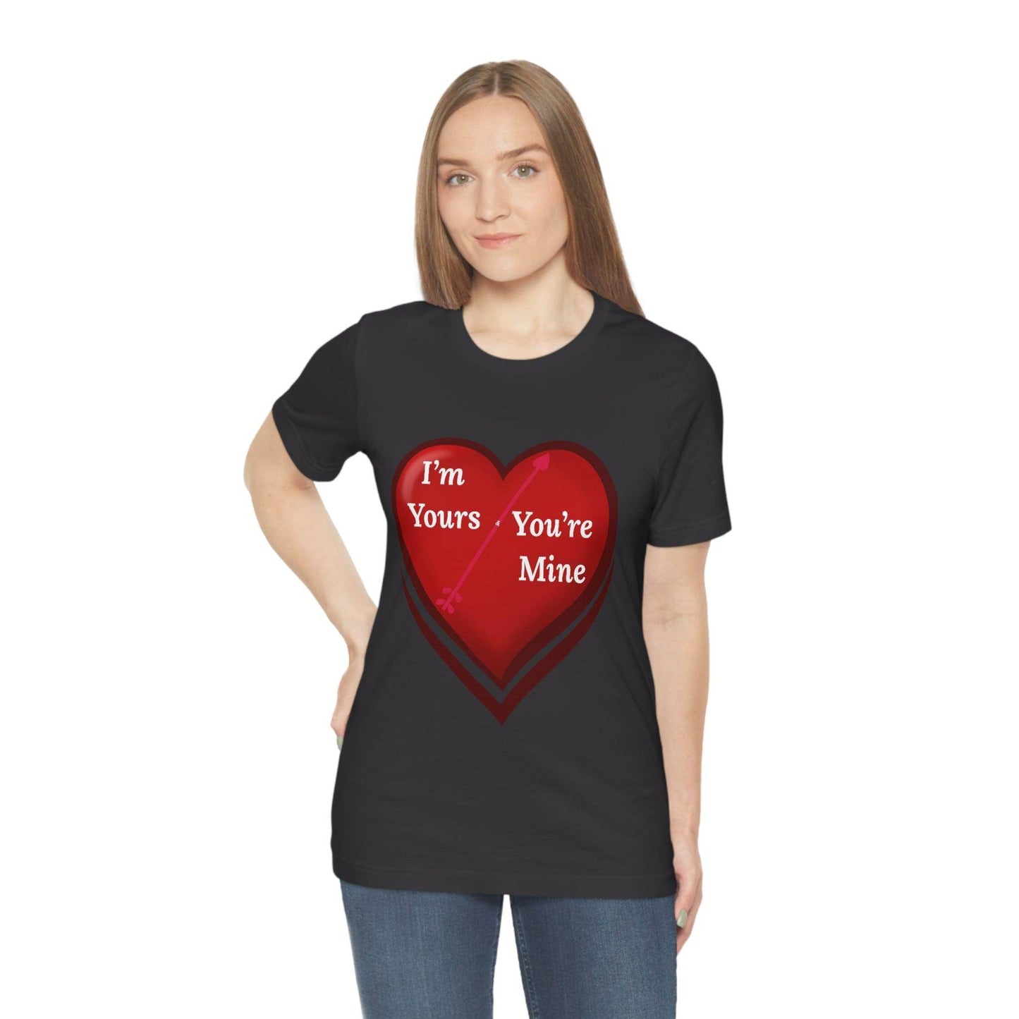 I'm Yours and You're Mine Heart Tee - Giftsmojo