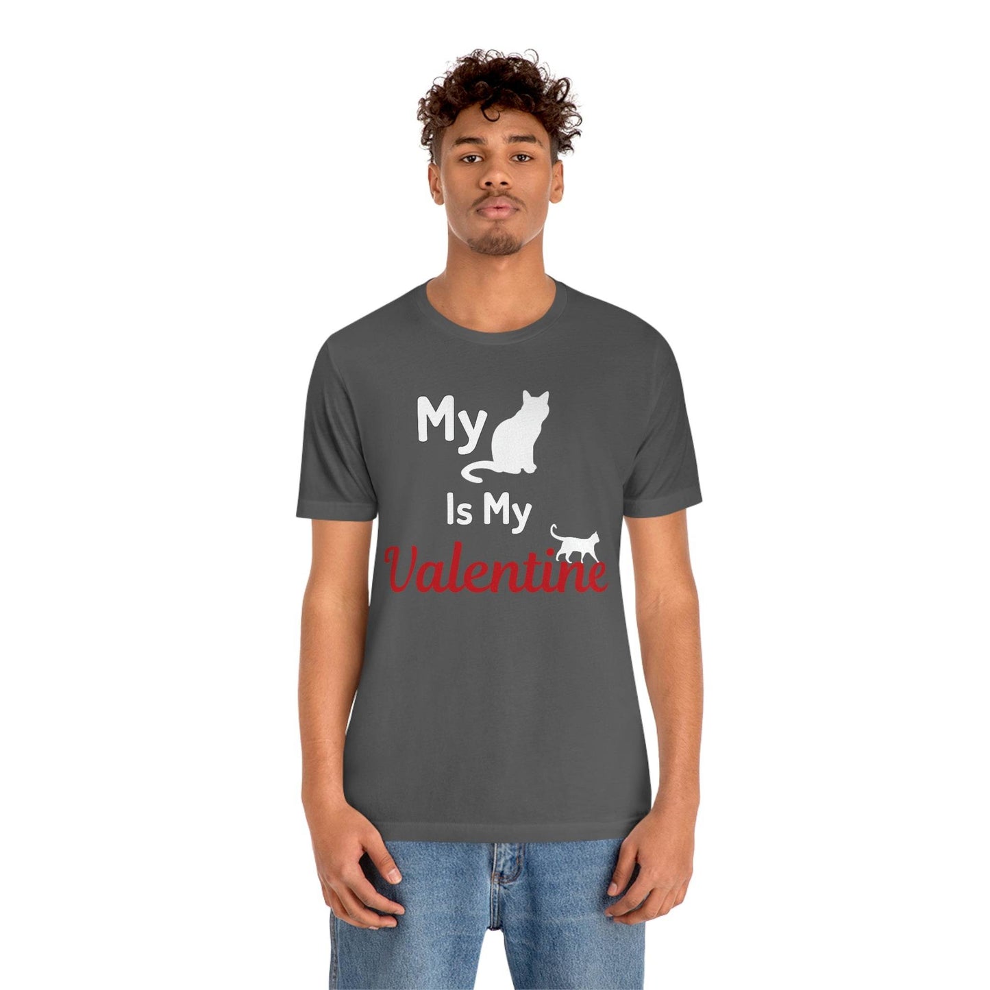 My Cat is My Valentine, Pet lover Valentine shirt - Cute cat lover shirt - gift for cat lovers - Giftsmojo