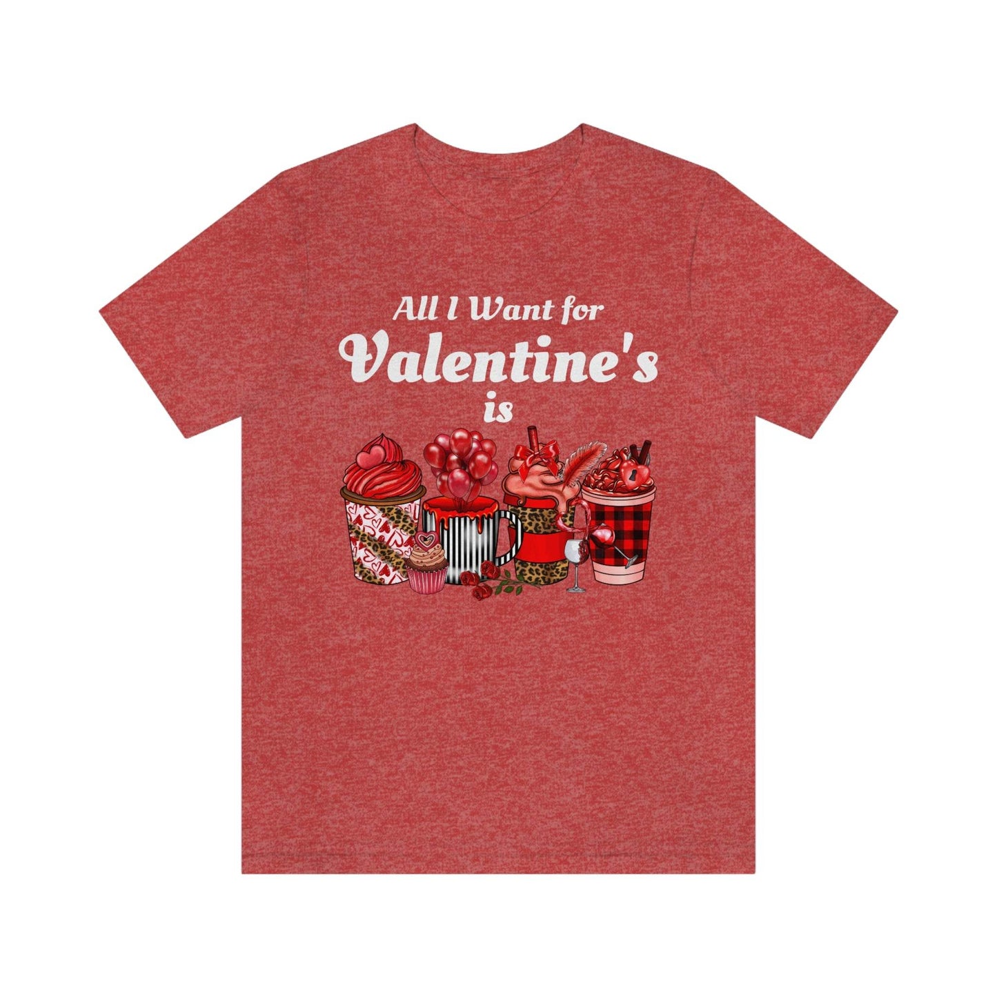 All I want for Valentines is Coffee Tee - Giftsmojo