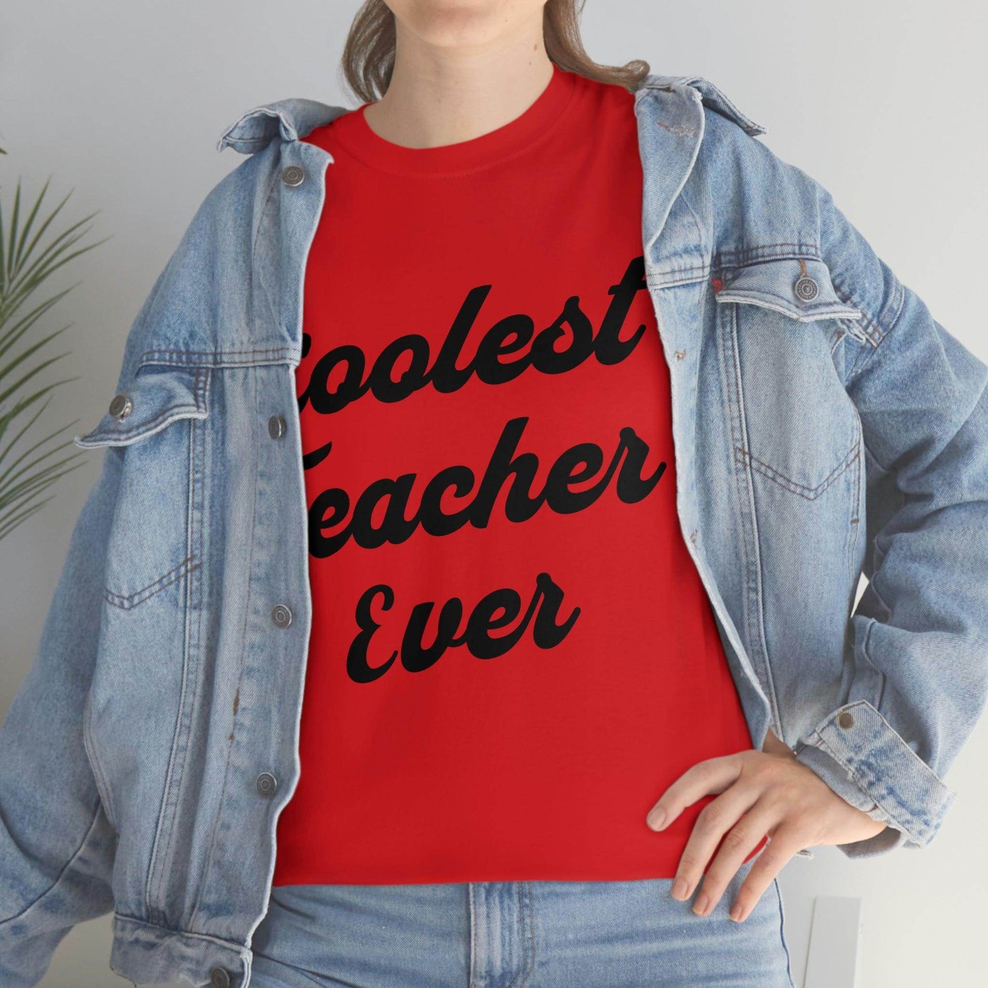 Coolest Teacher Ever T-Shirt - Teacher appreciation - gift for teachers - Giftsmojo
