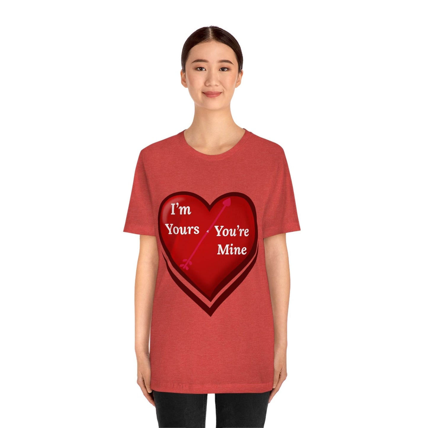 I'm Yours and You're Mine Heart Tee - Giftsmojo