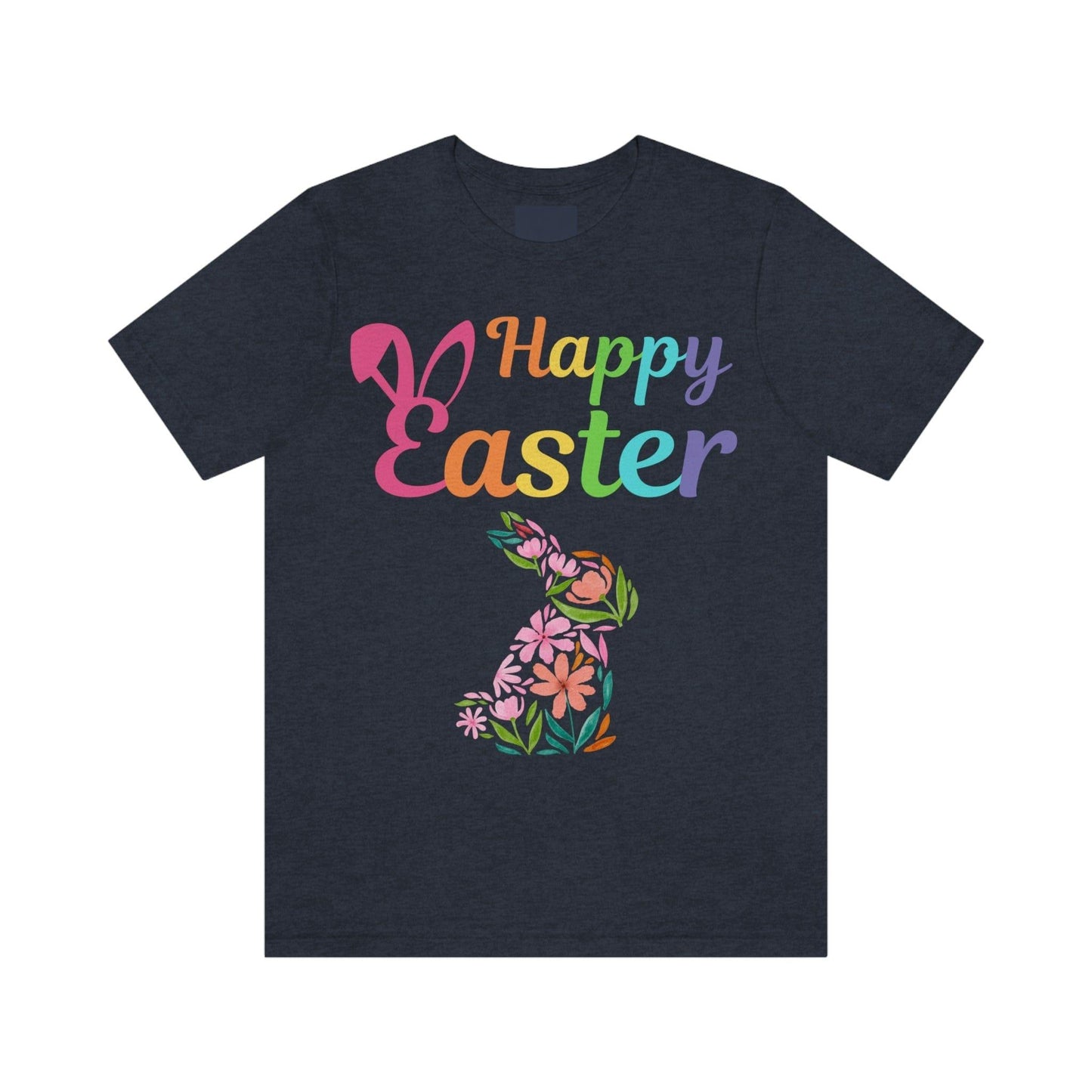 Happy Easter Bunny Shirt Easter Gift women Easter Shirt - Easter Day Shirt Cute Easter flower shirt - Giftsmojo