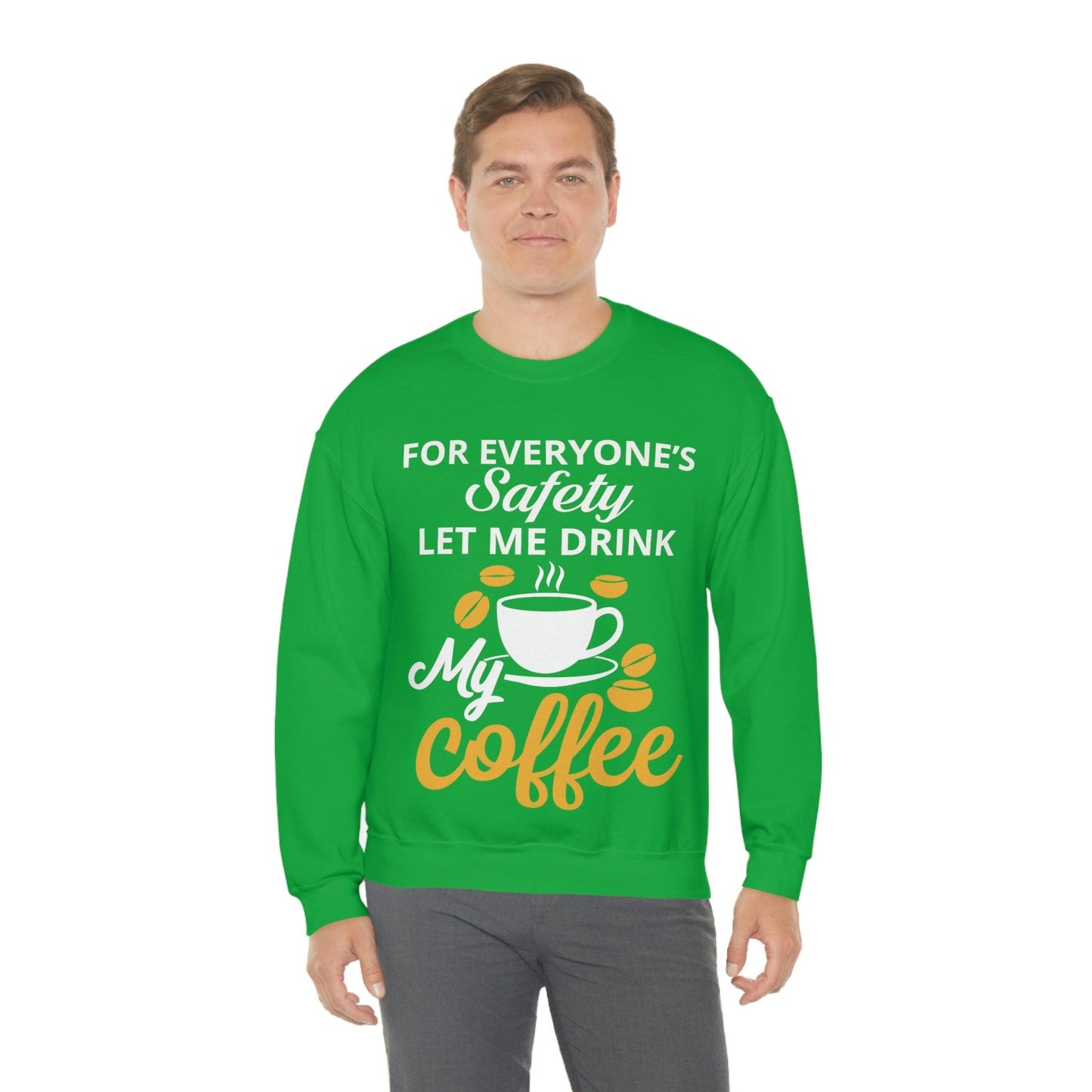Coffee tee Unisex Heavy Blend™ Crewneck Sweatshirt - Giftsmojo