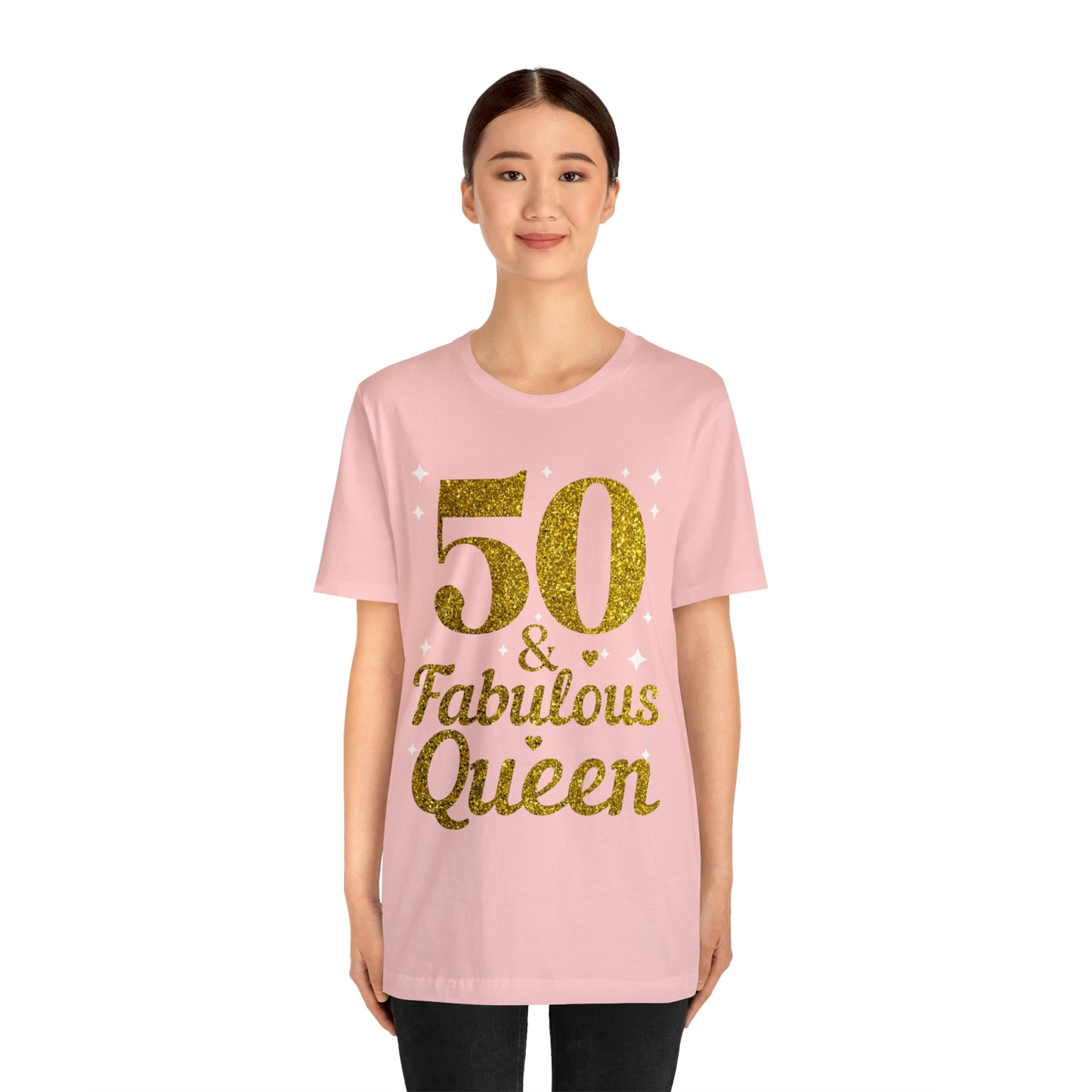 Funny 50th birthday shirt, 50th birthday Tshirt, 50 and fabulous Queen, birthday queen shirt, Gift for 50th birthday, Vintage shirt, birthday gift, birthday girl shirt, mom’s birthday gift, mom gift, wife gift,