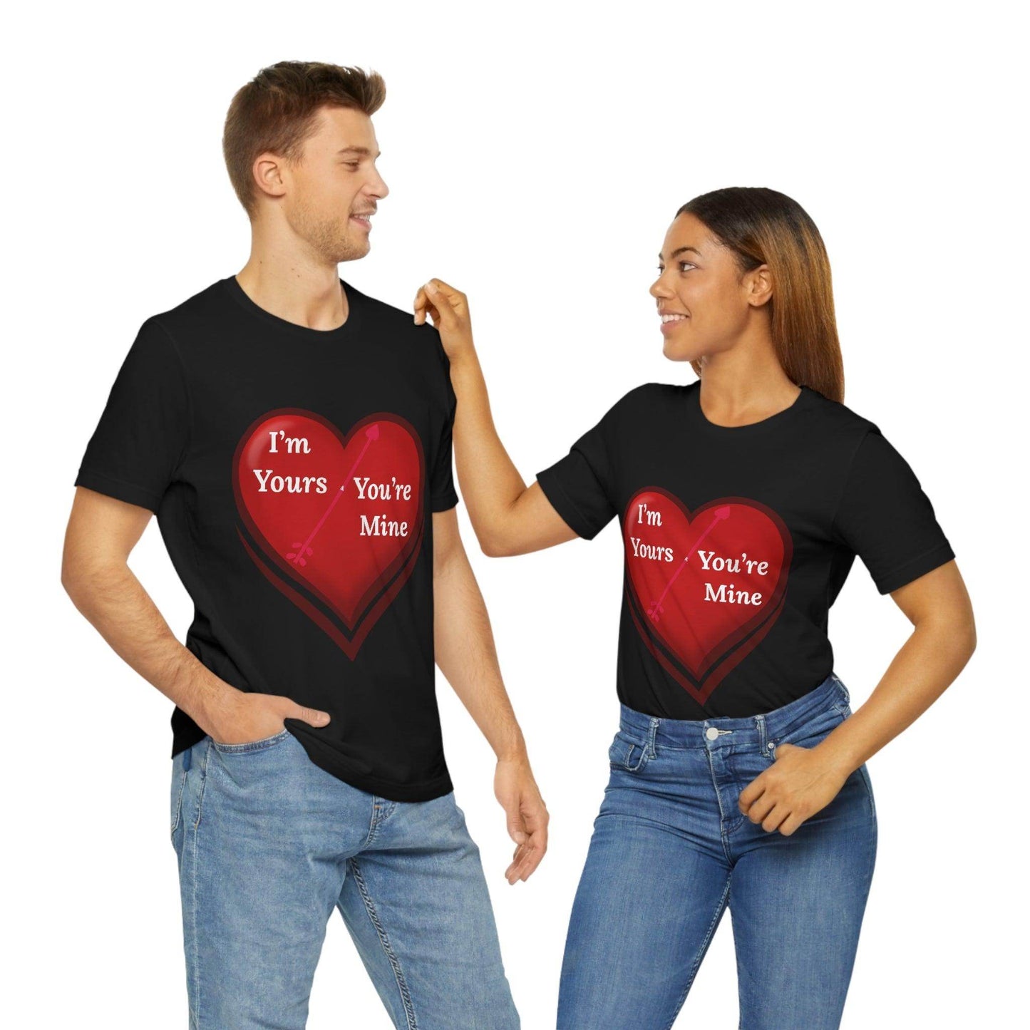 I'm Yours and You're Mine Heart Tee - Giftsmojo