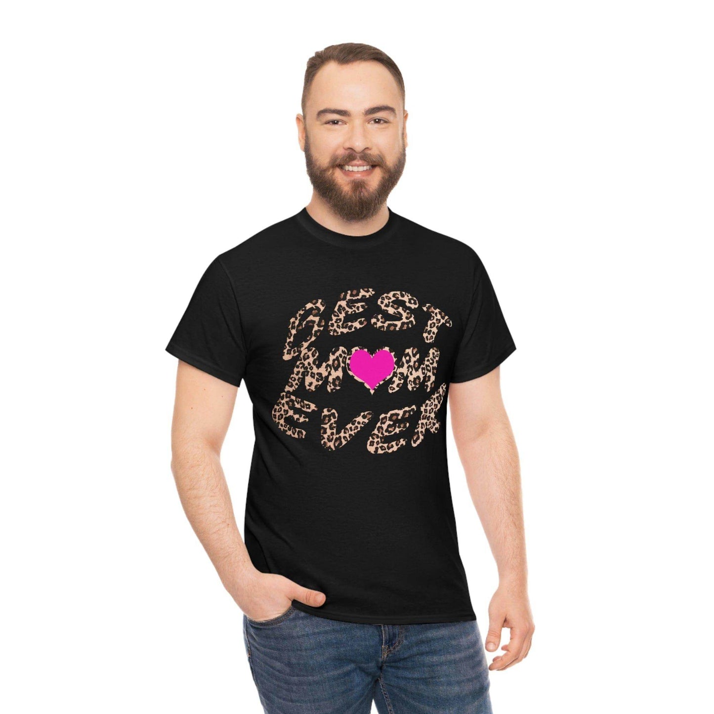 Best mom ever leopard print Tee - Giftsmojo
