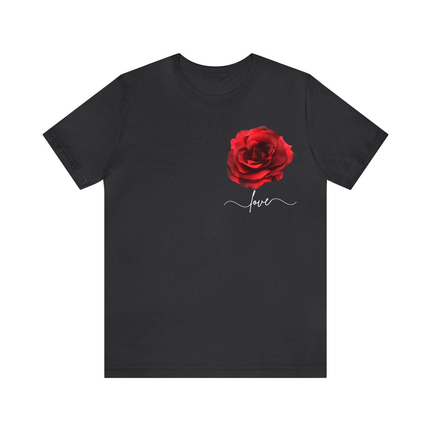 Love Rose Flower T-shirt for Women, Rose Graphic T-shirt, floral shirt, gift for her, love shirt - Giftsmojo